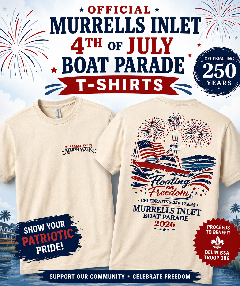 Official Murrells Inlet 4th Of July Boat Parade T-Shirt