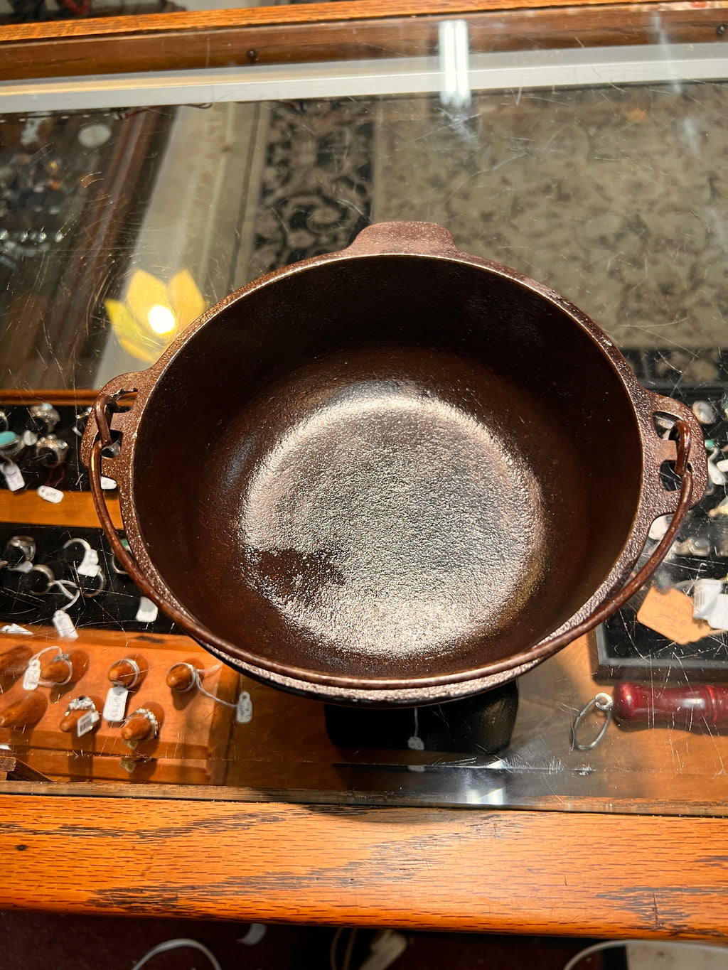 Wagner Ware / Griswold 2 Qt Cast Iron Dutch Oven Dual-branded, Made in USA