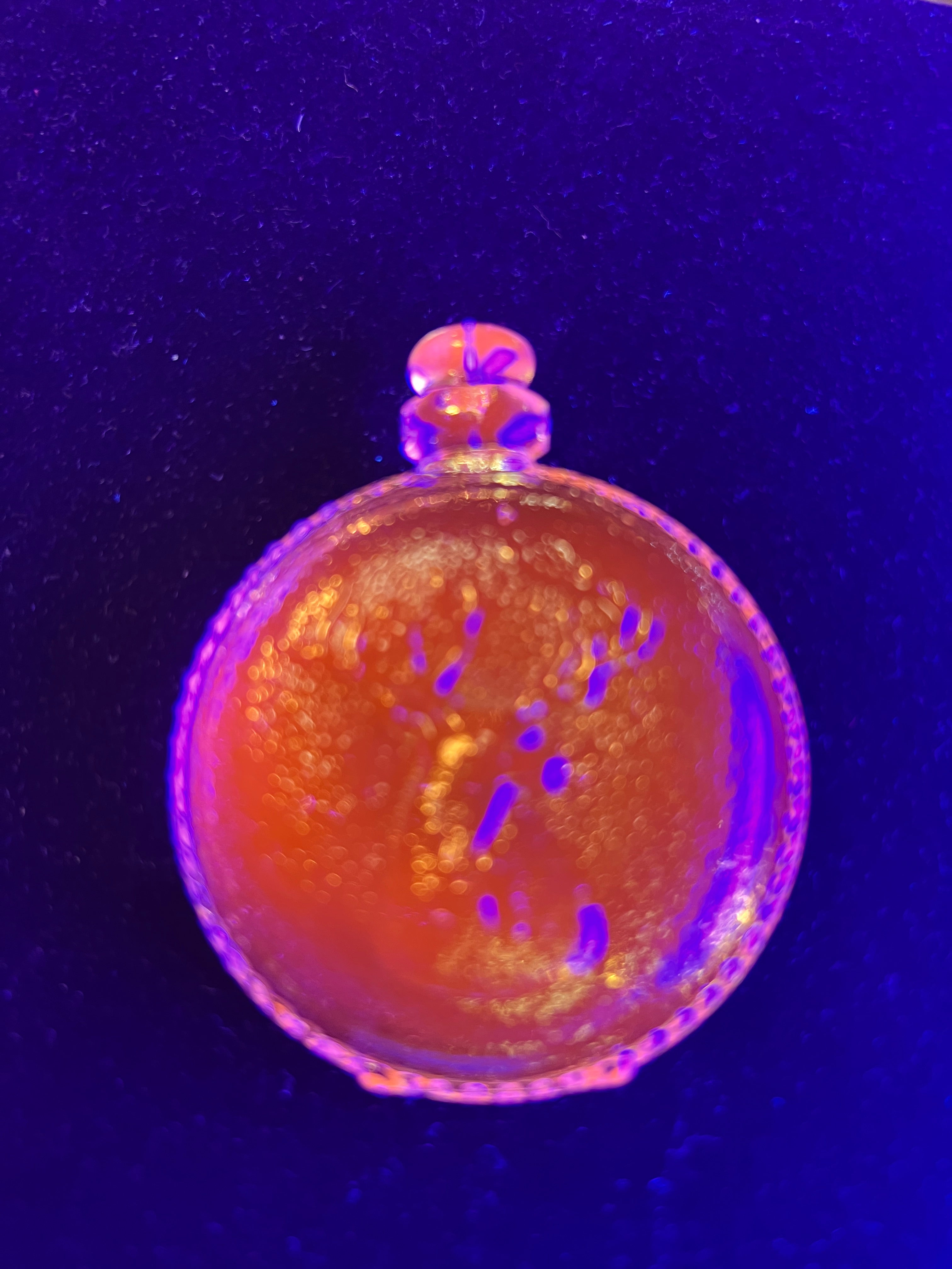 Selenium Glass Pocket Watch w/Elk