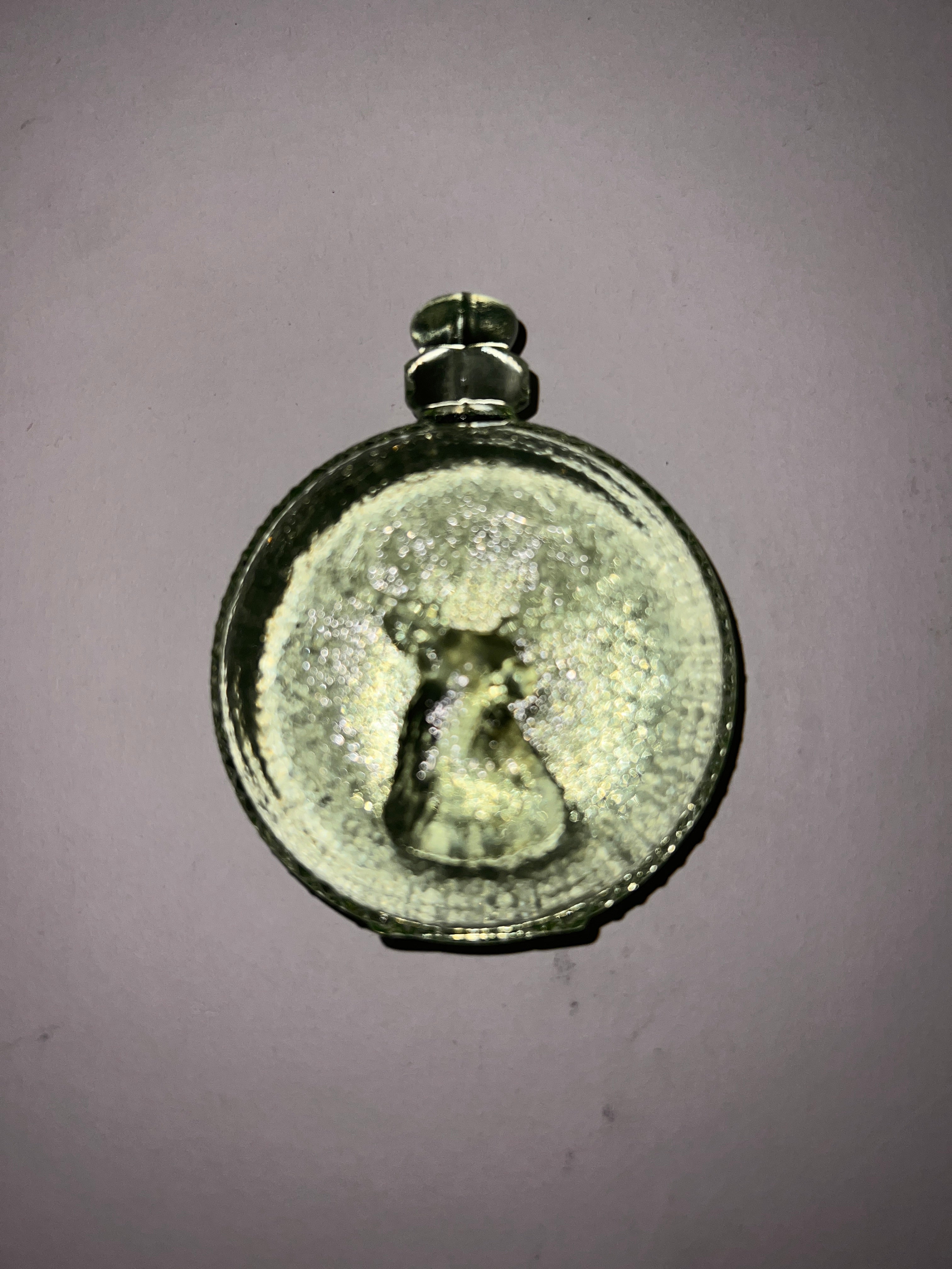 Selenium Glass Pocket Watch w/Elk