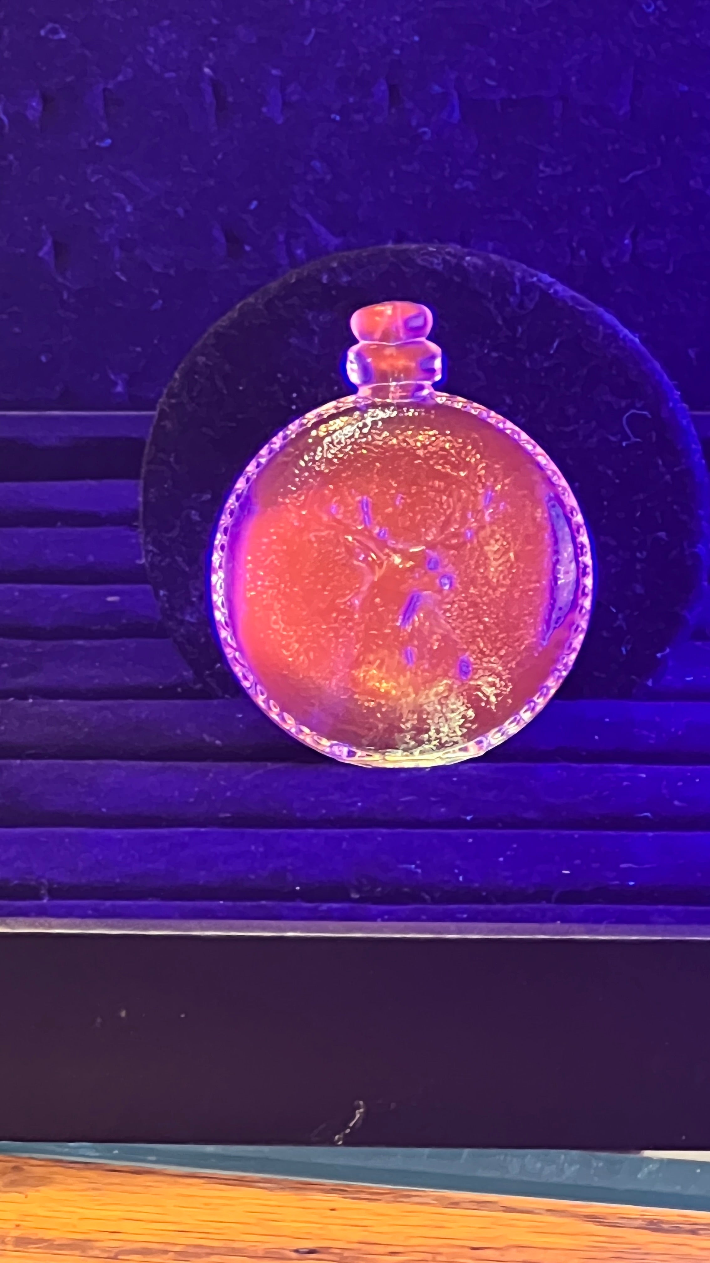 Selenium Glass Pocket Watch w/Elk