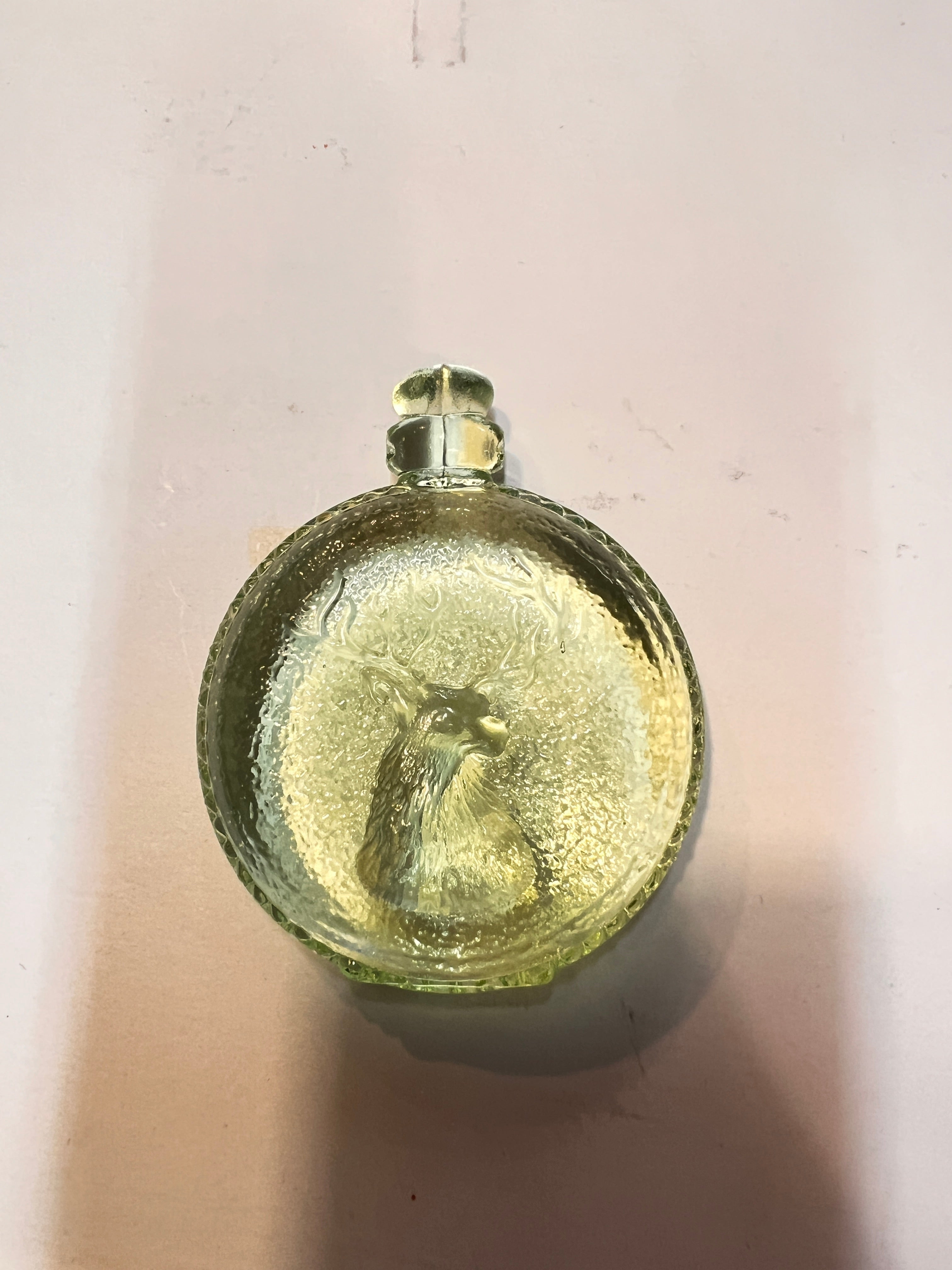 Selenium Glass Pocket Watch w/Elk