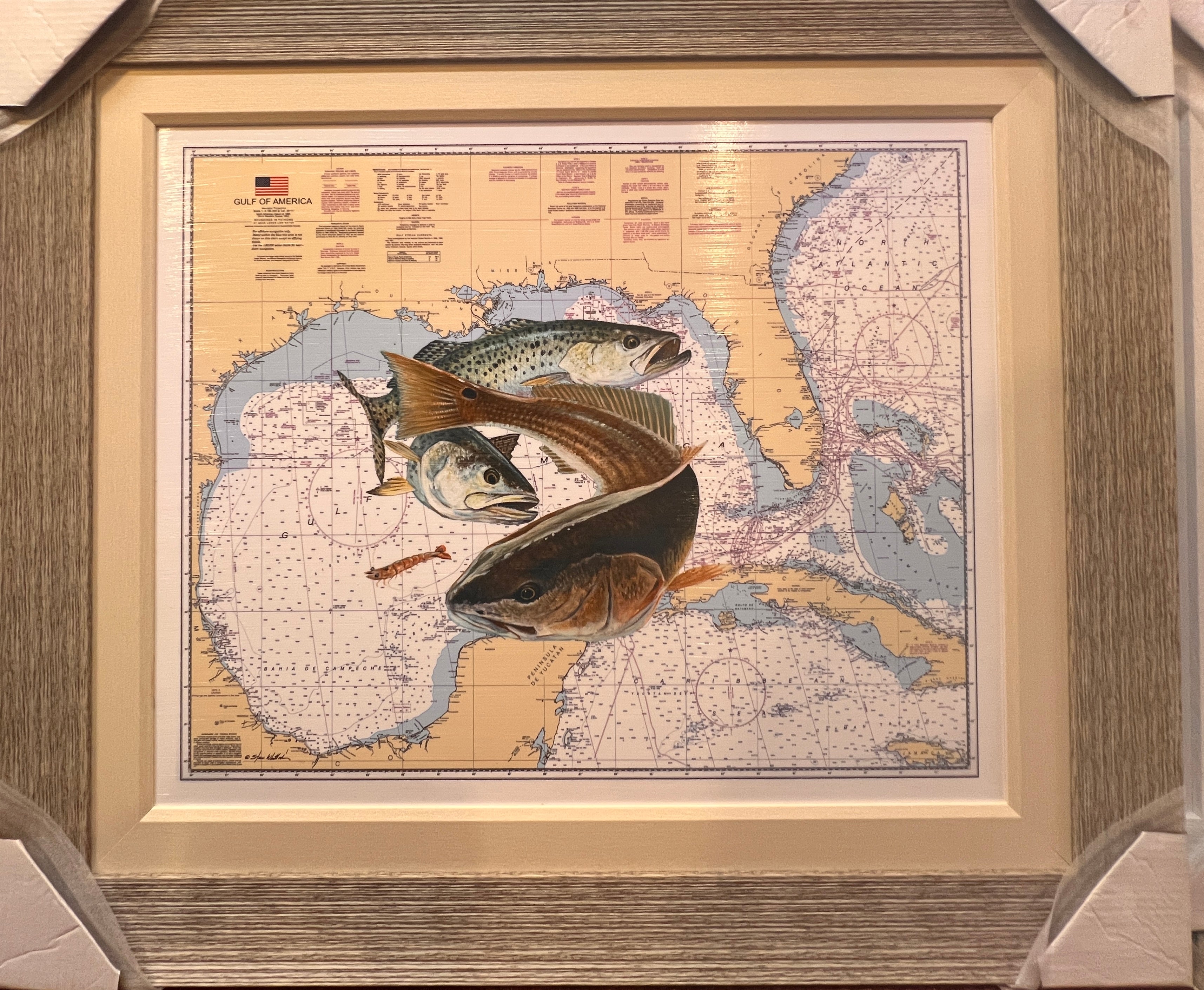 Gulf of America 34 x 39 1/2 Painting