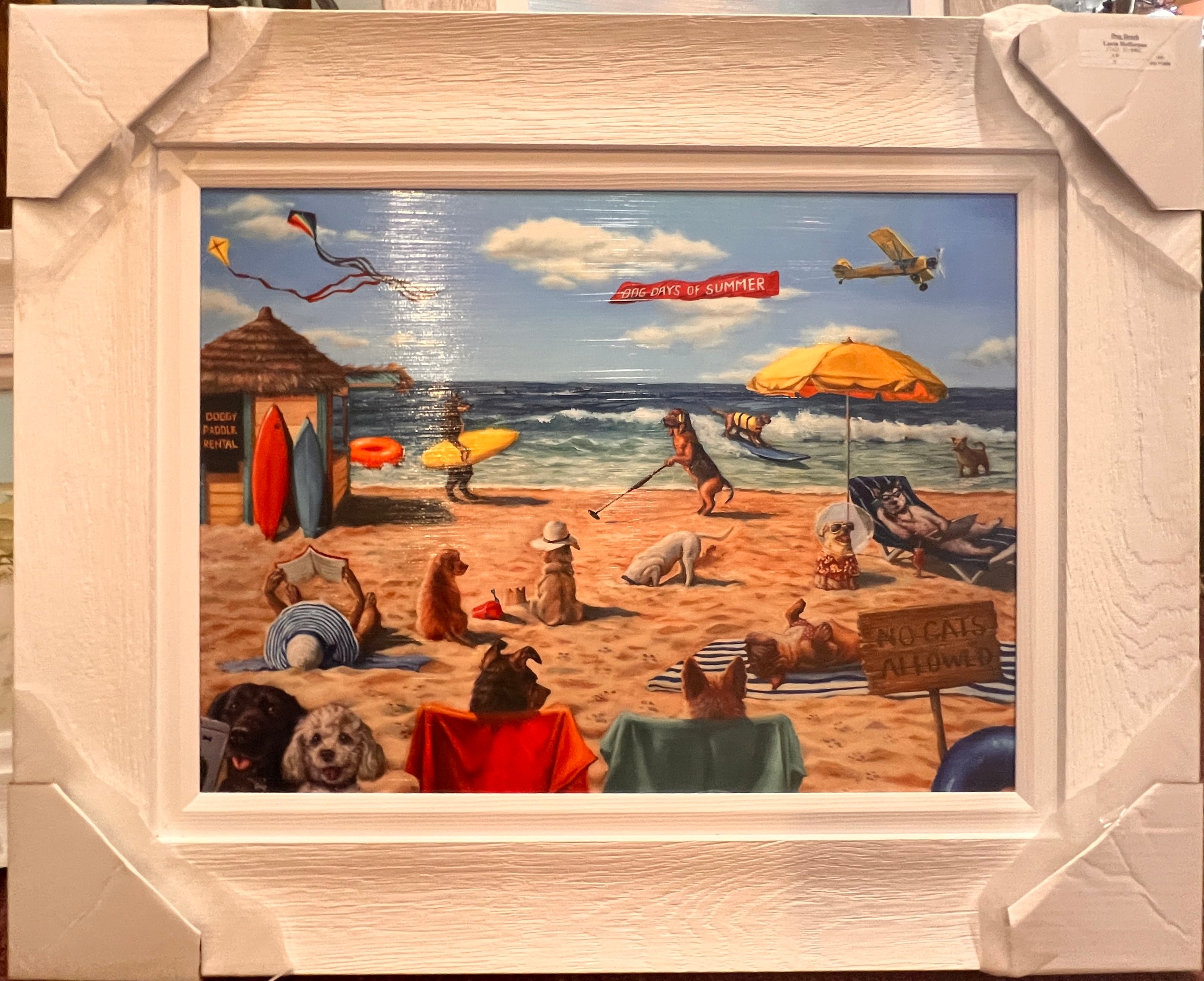 Dog Beach 21 1/2 x 27 1/2 Painting