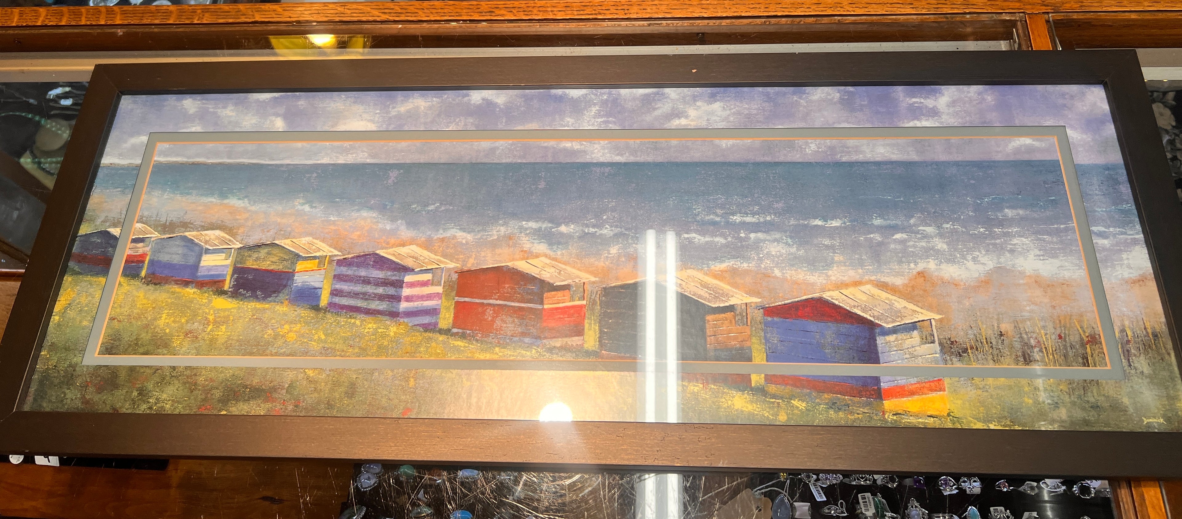 18 x 42 in. Northeast by Dominick Mirror Framed Print Wall Art