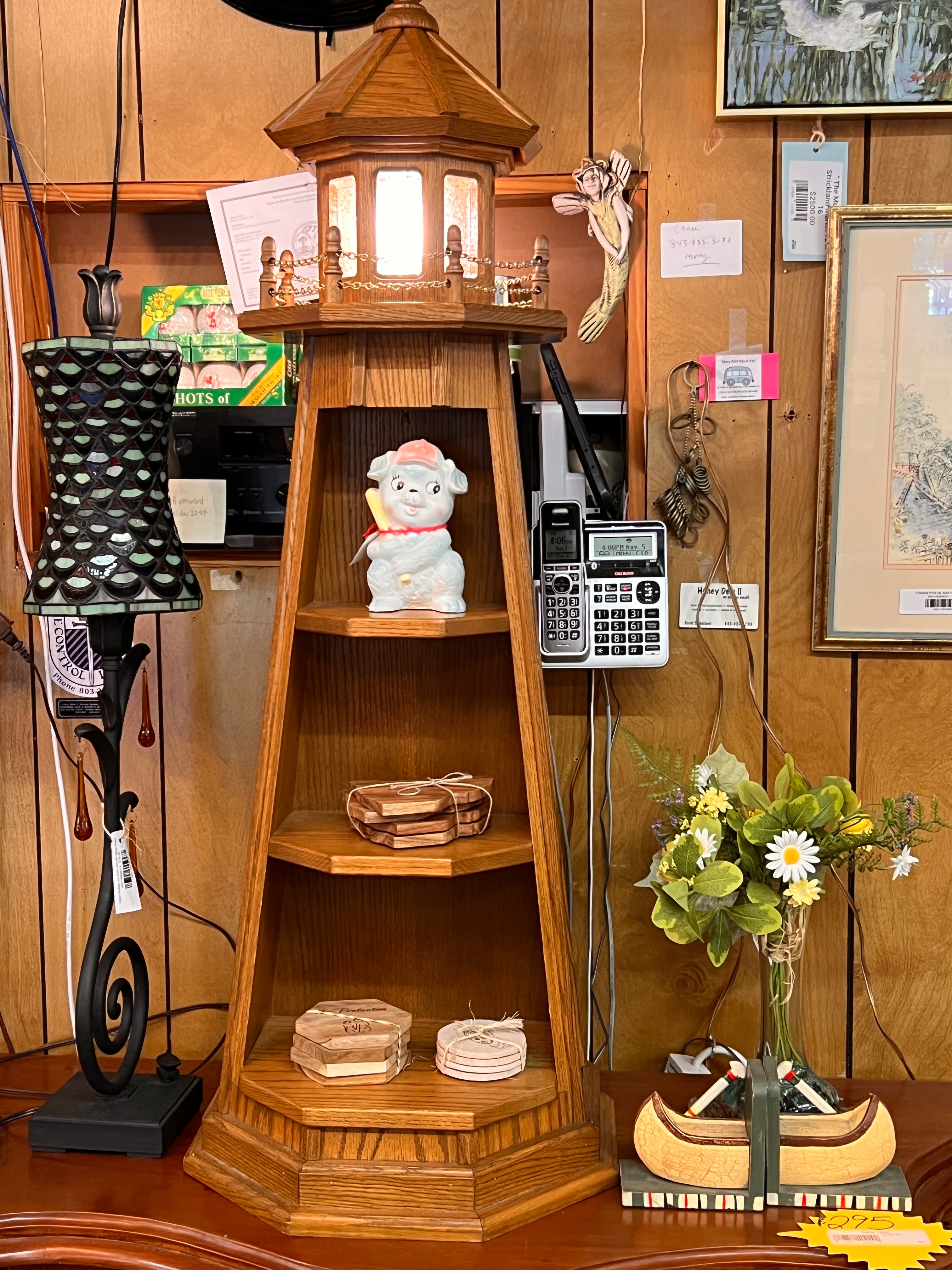 Amish Built Lighthouse Shelf