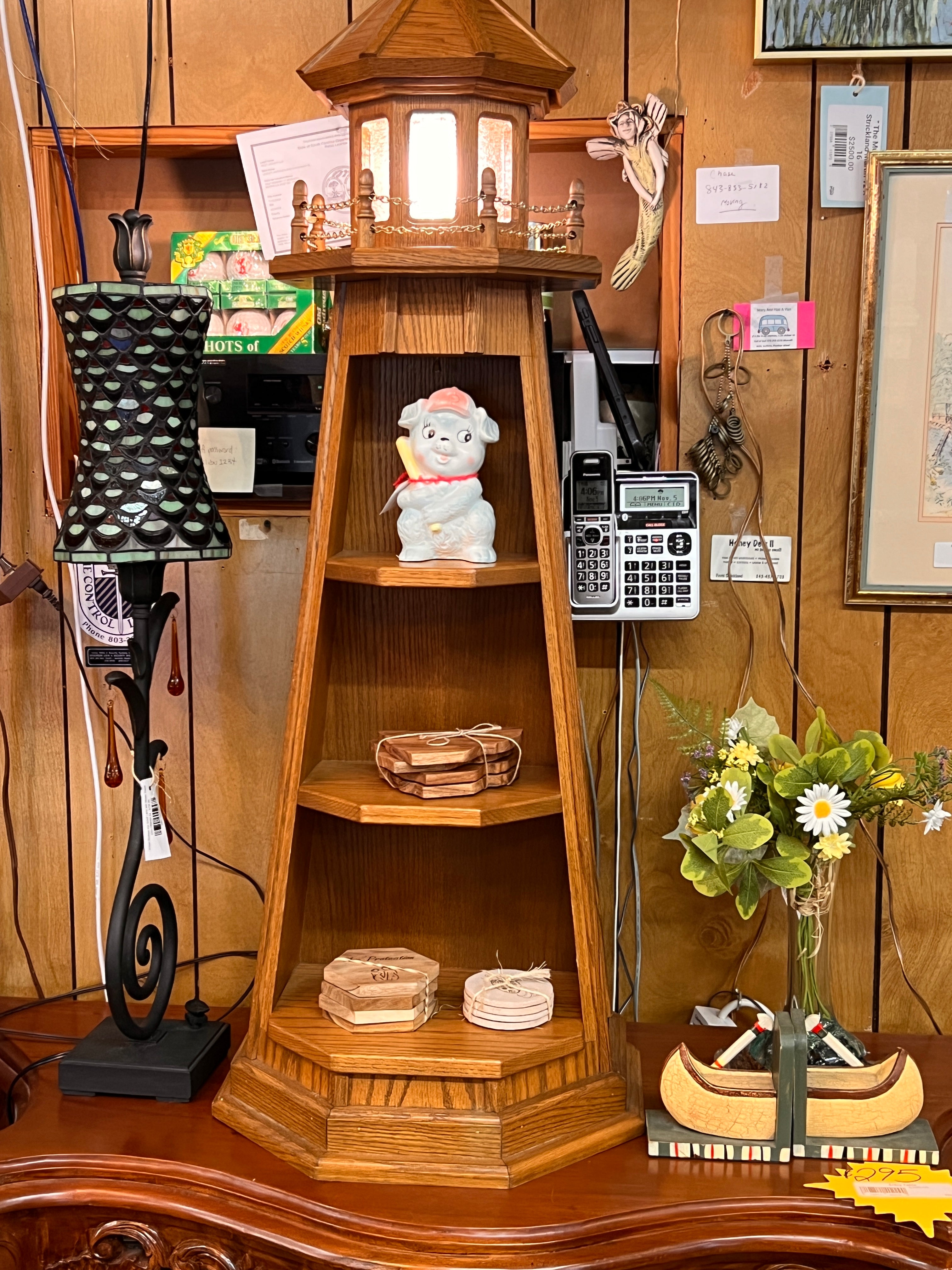 Amish Built Lighthouse Shelf