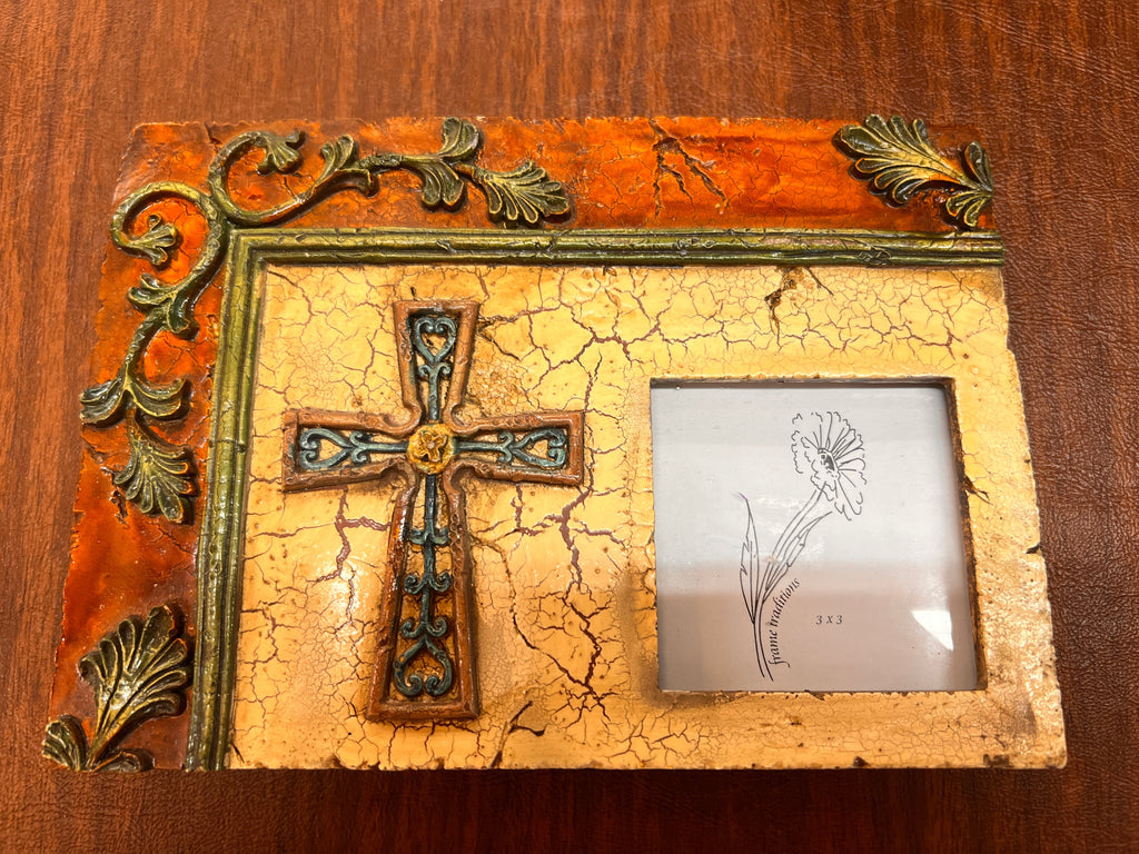 Vintage Southwestern Style Cross Frame