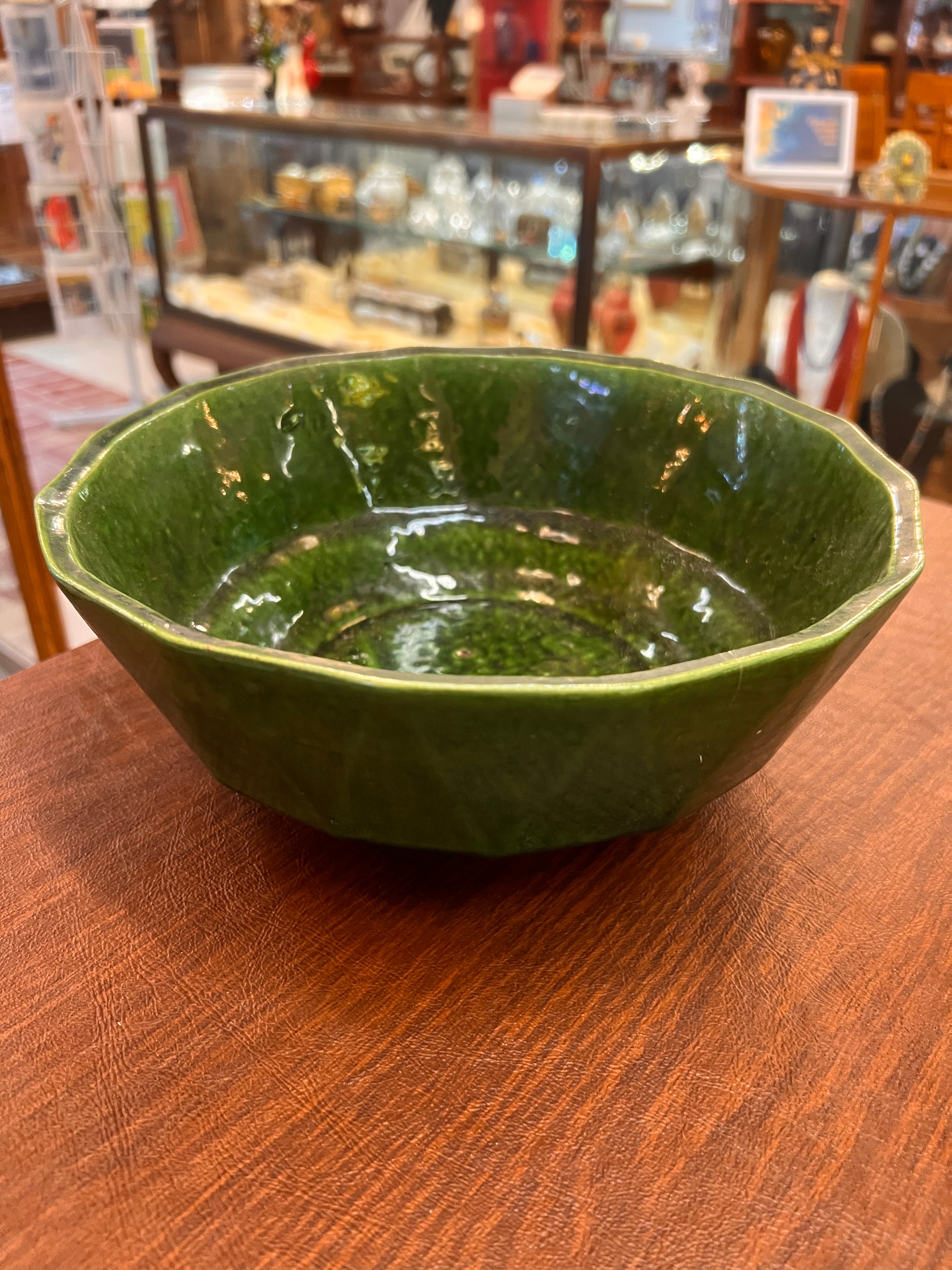 Green Ceramic Pot