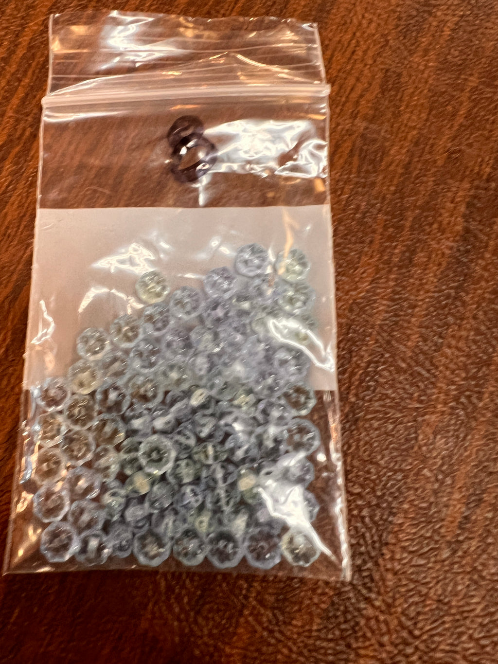 Small Round Blue Uranium Glass Beads