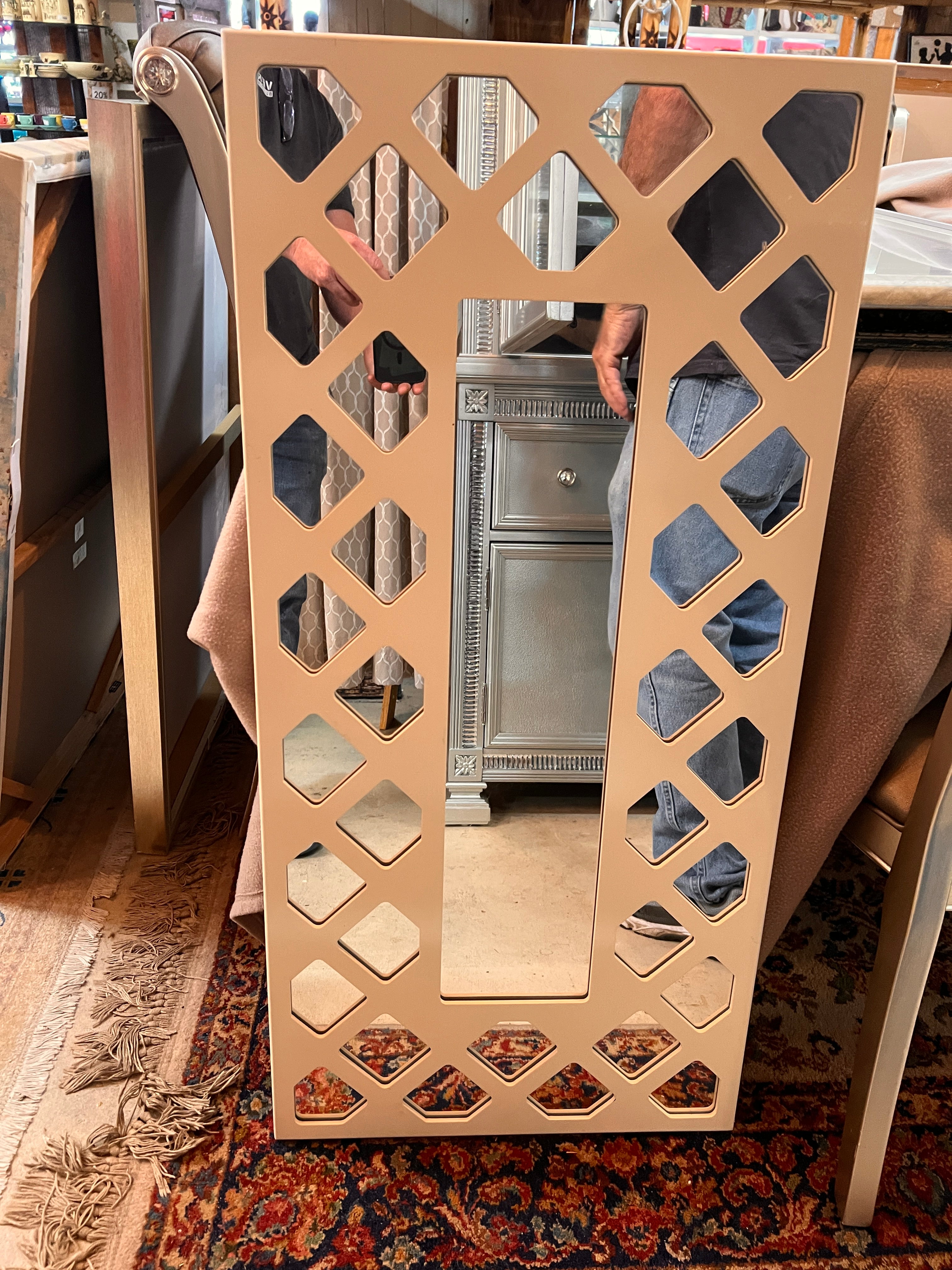 Wood Carved Mirror
