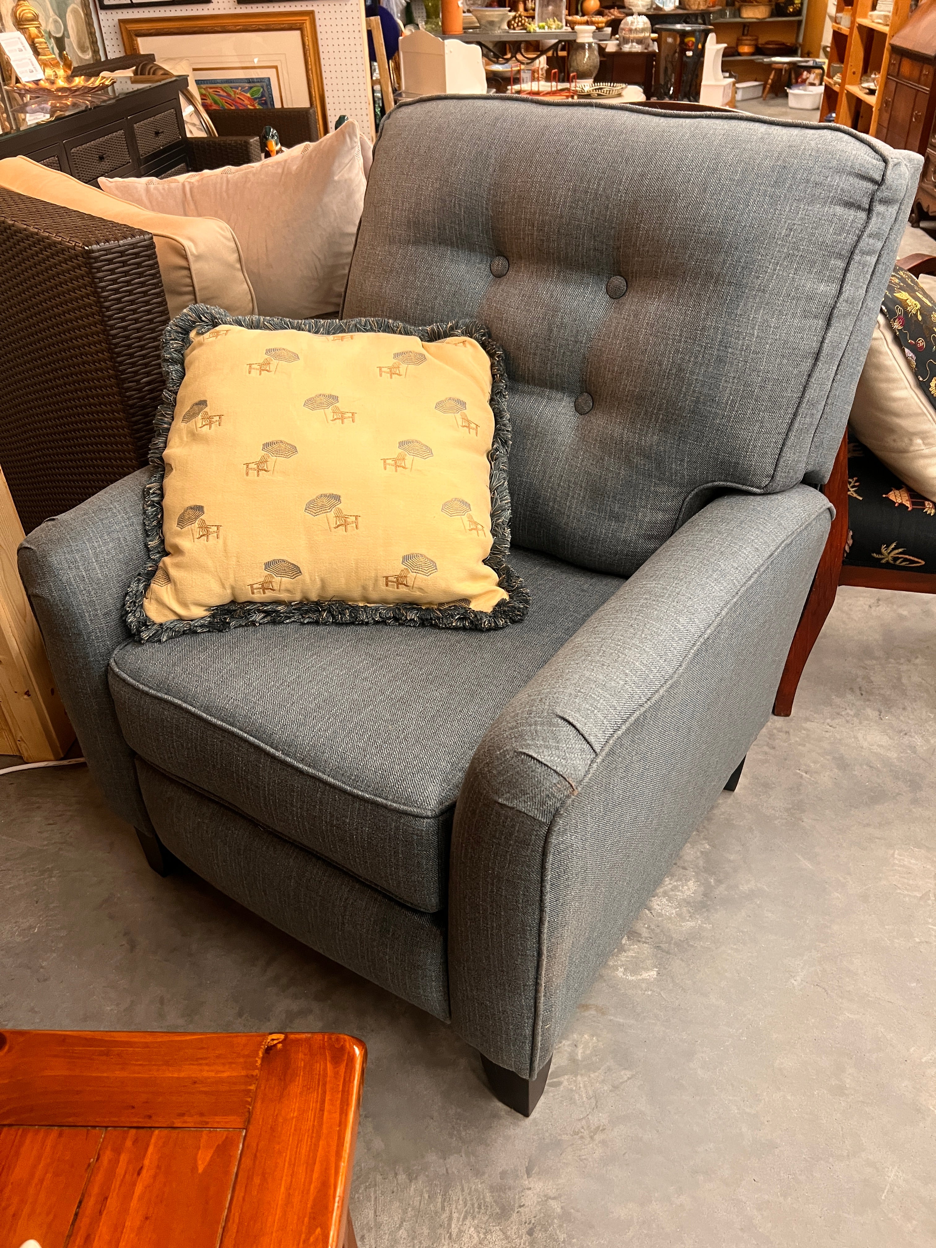 Lazyboy Blue Recliner
