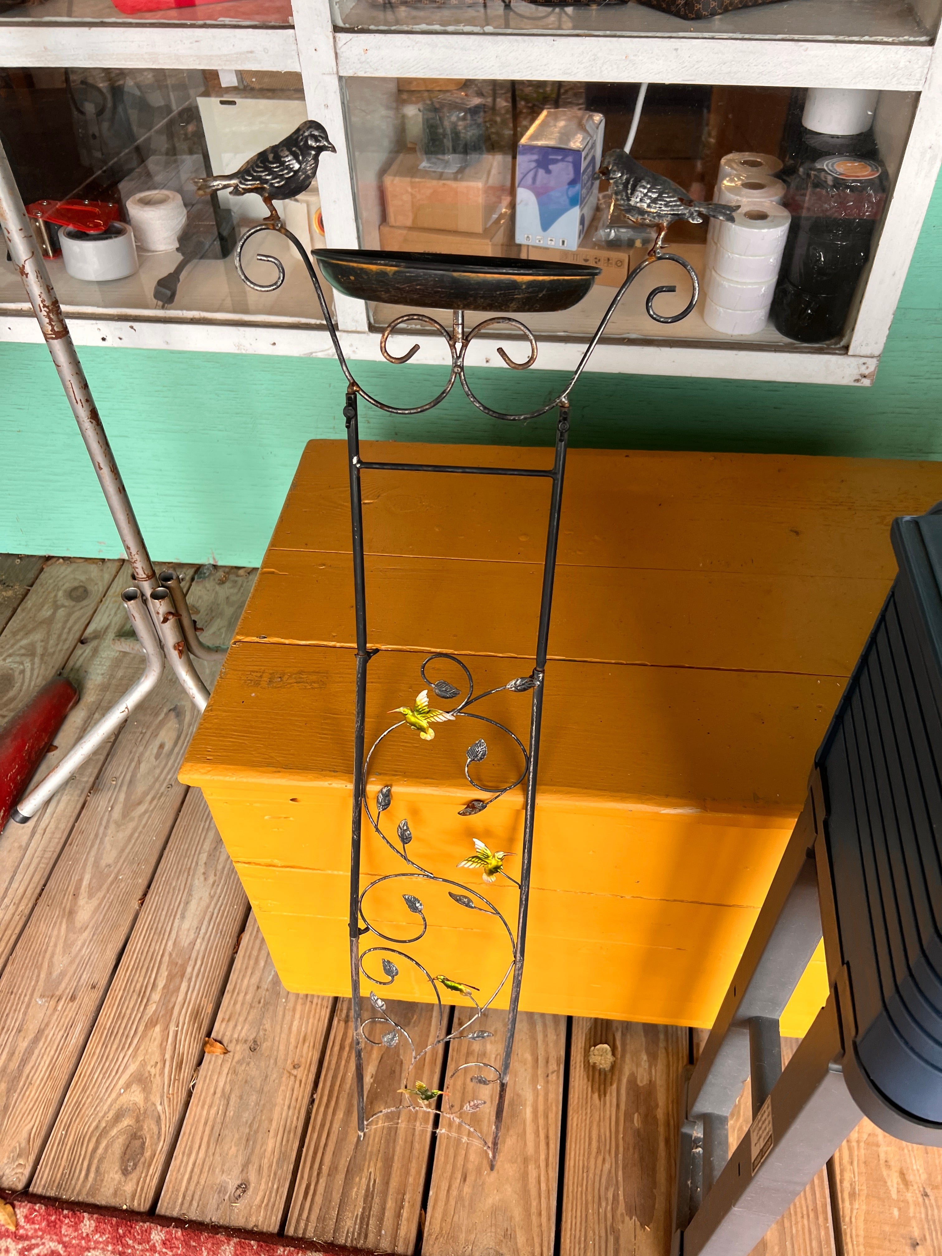 Iron Bird Bath Small