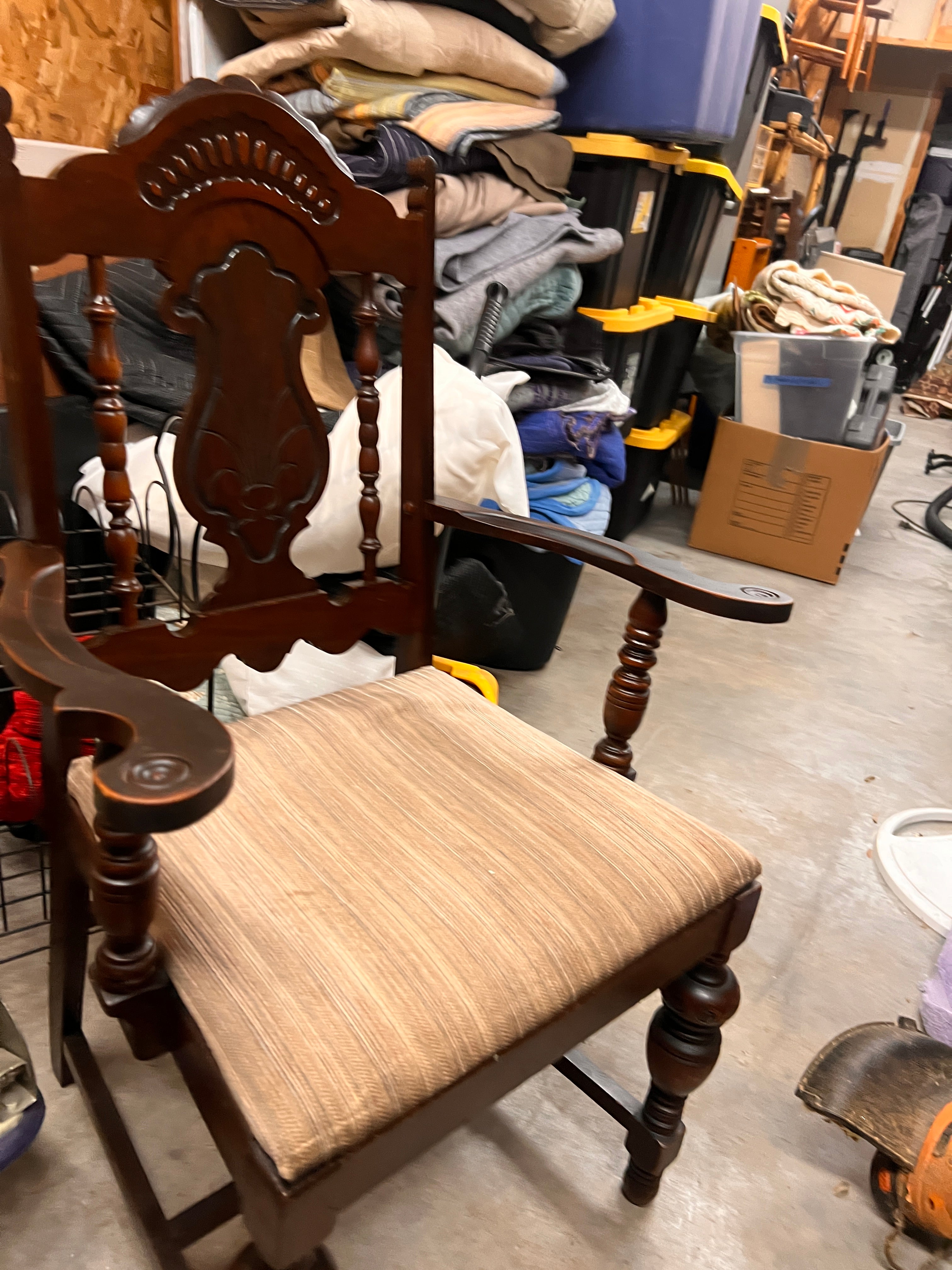 Ornate Cushioned Armchair