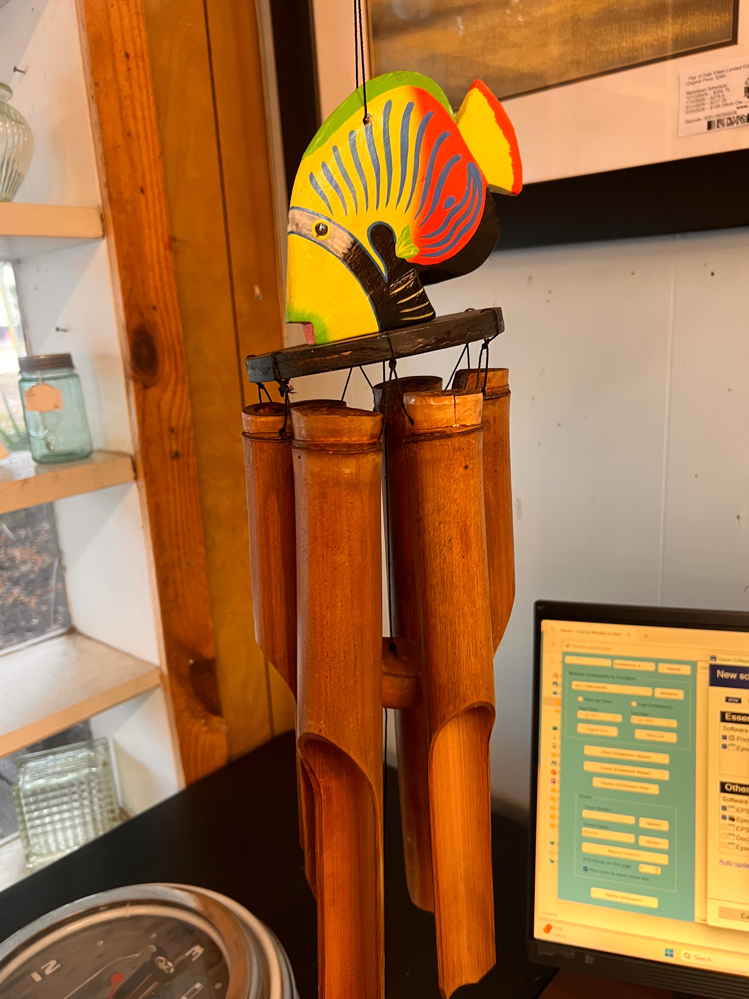 Parrot Fish Bamboo Wind Chime