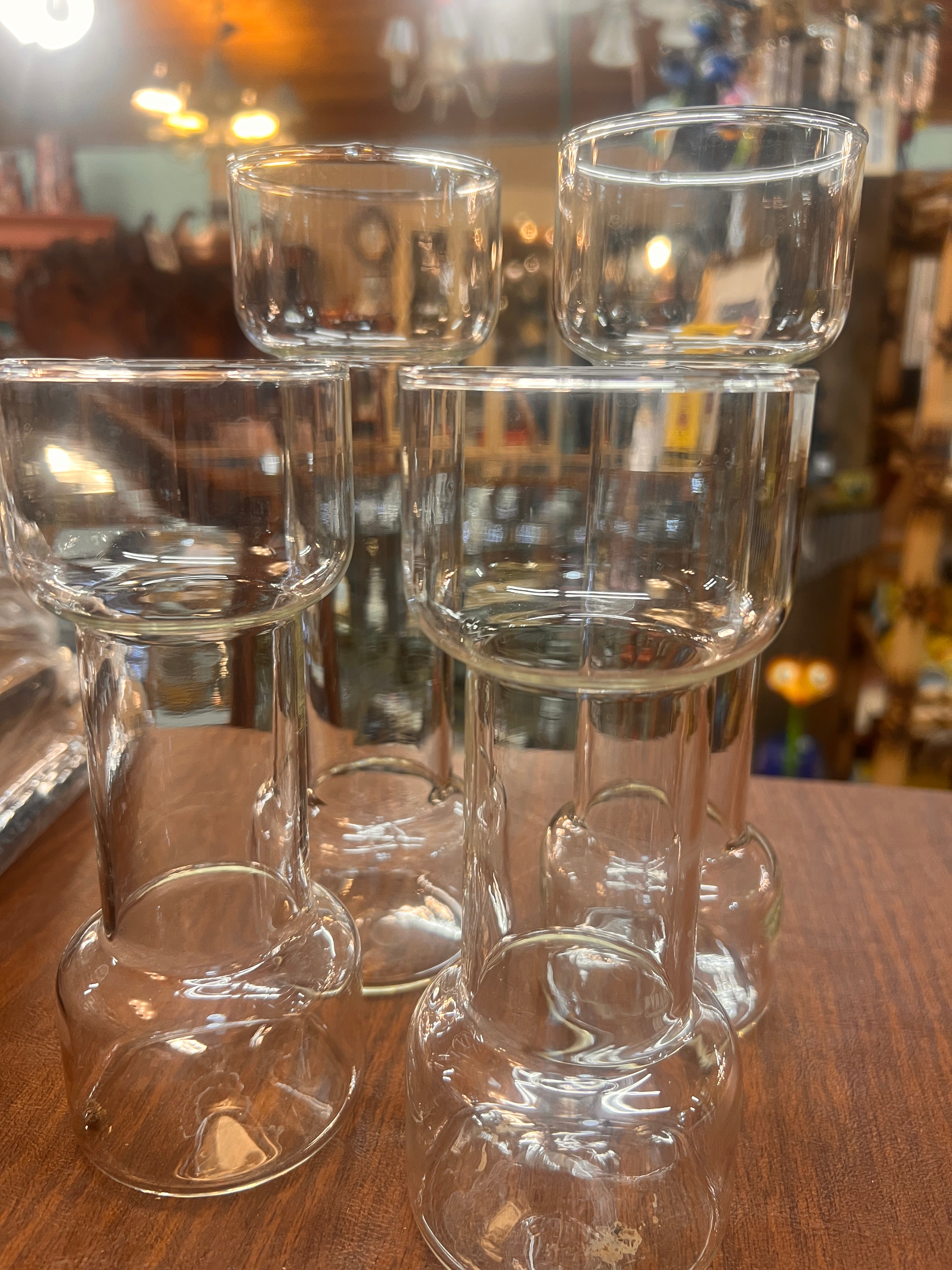 Set Of 4 Pyrex Un-Candle Floating Candle Jars Pyrex