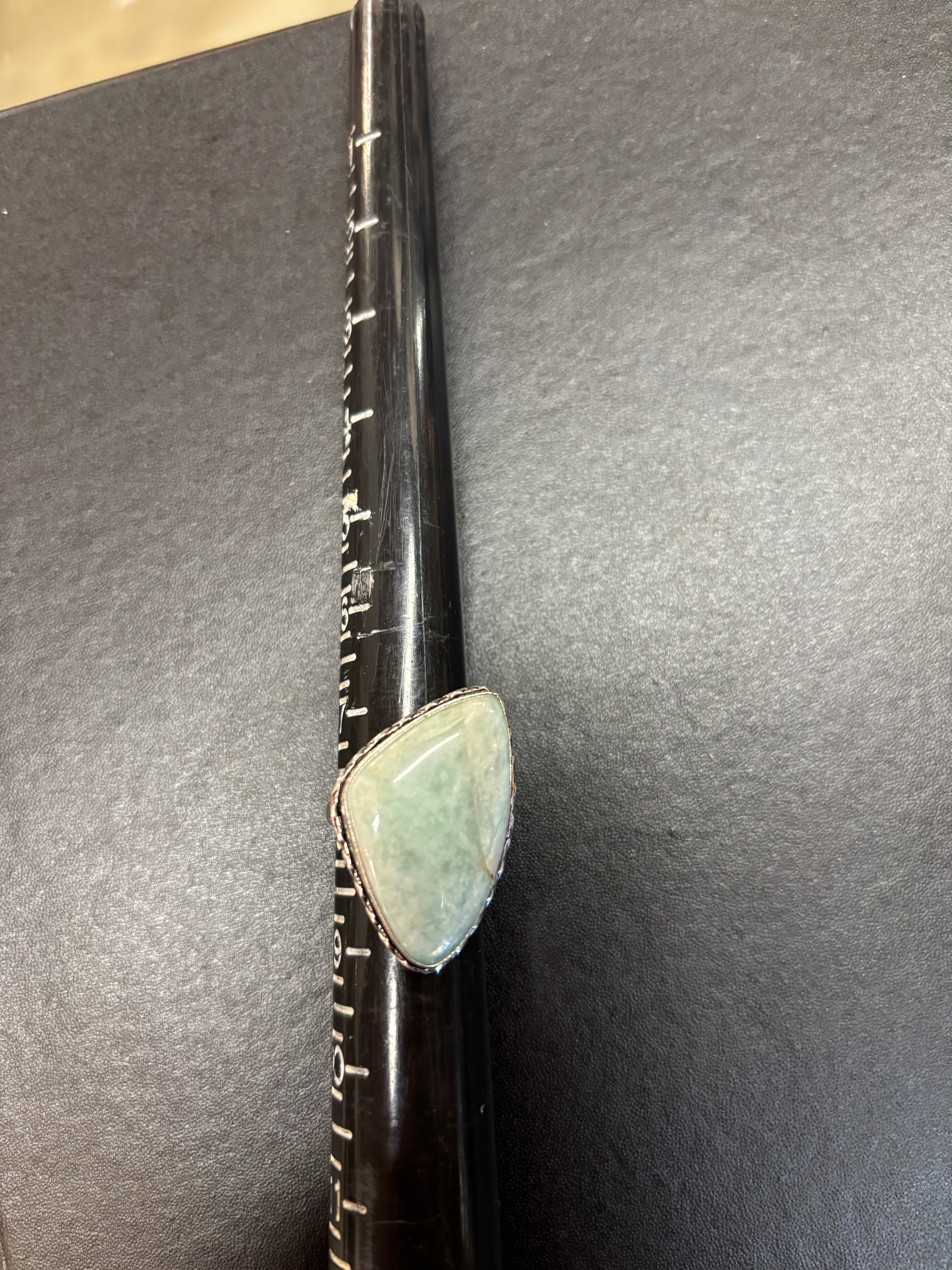 Amozonite 925 Ring Size 8
