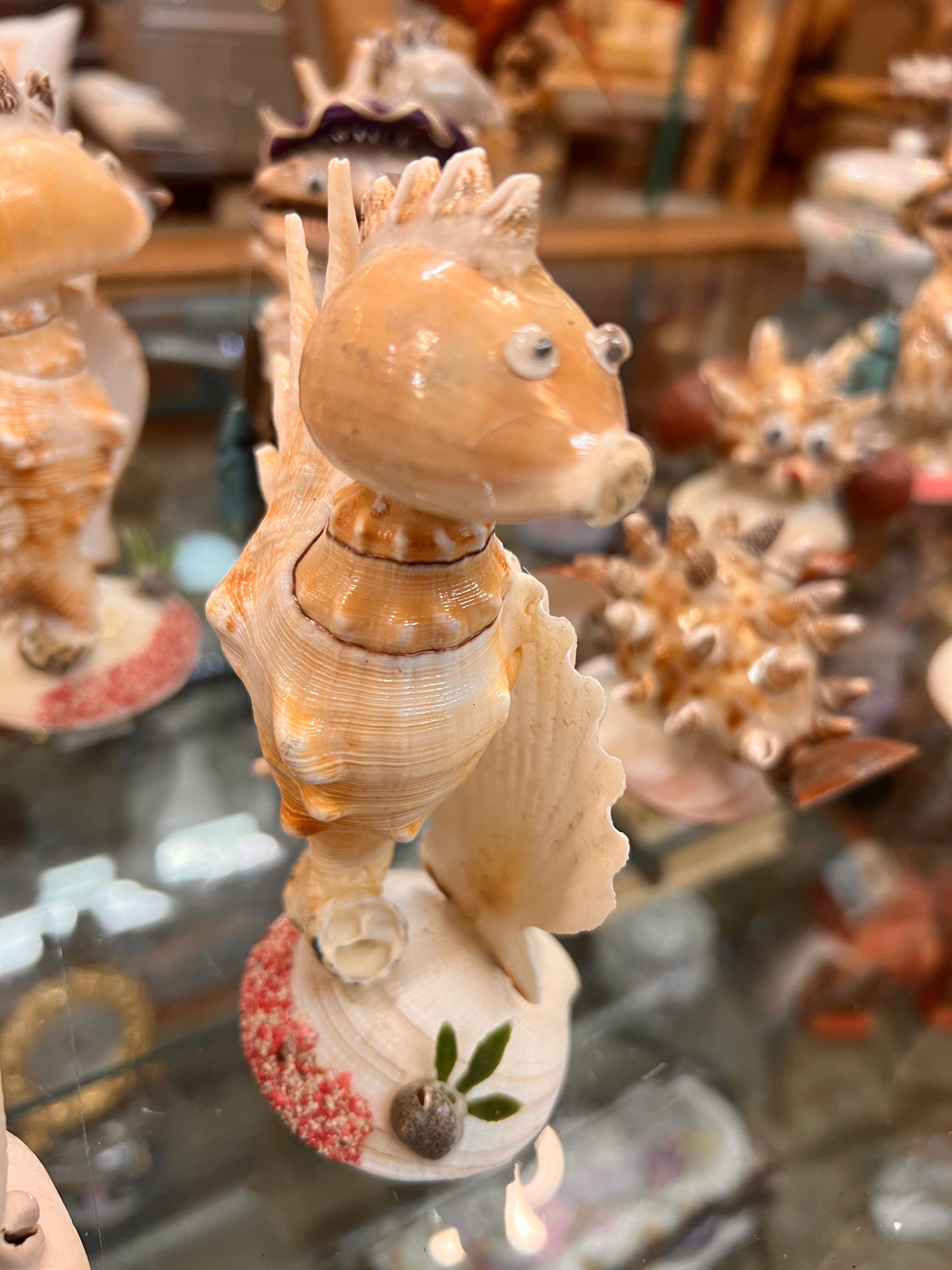 Shell Seahorse Figurine