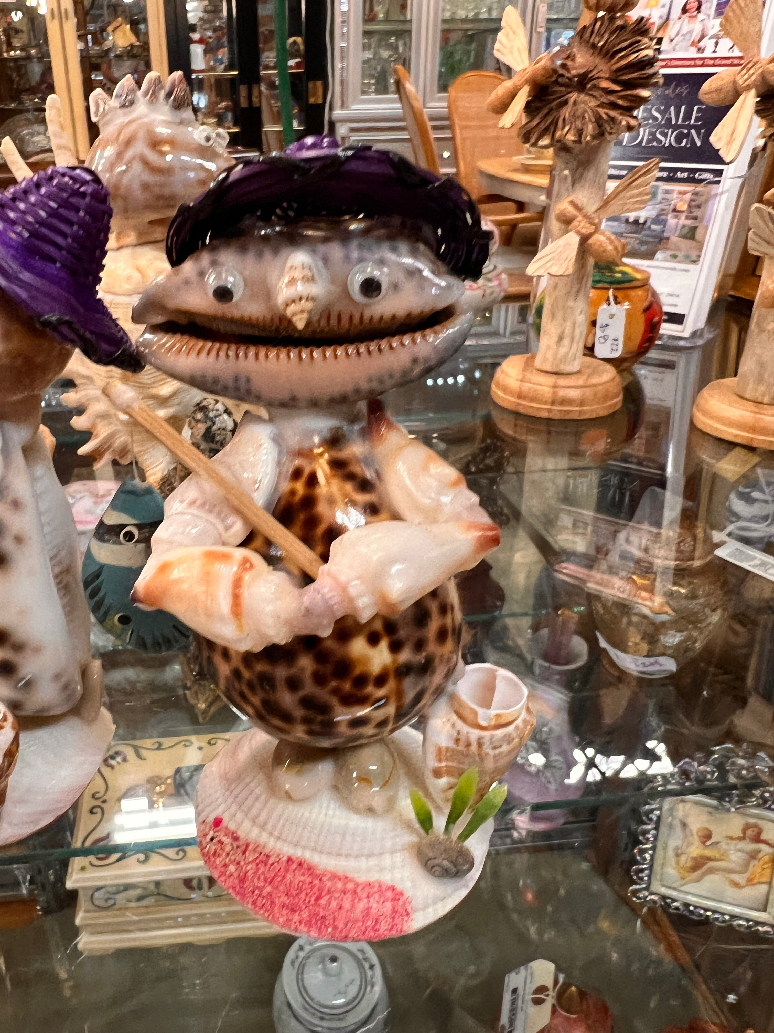 Shell Fisherman Mini Sculpture