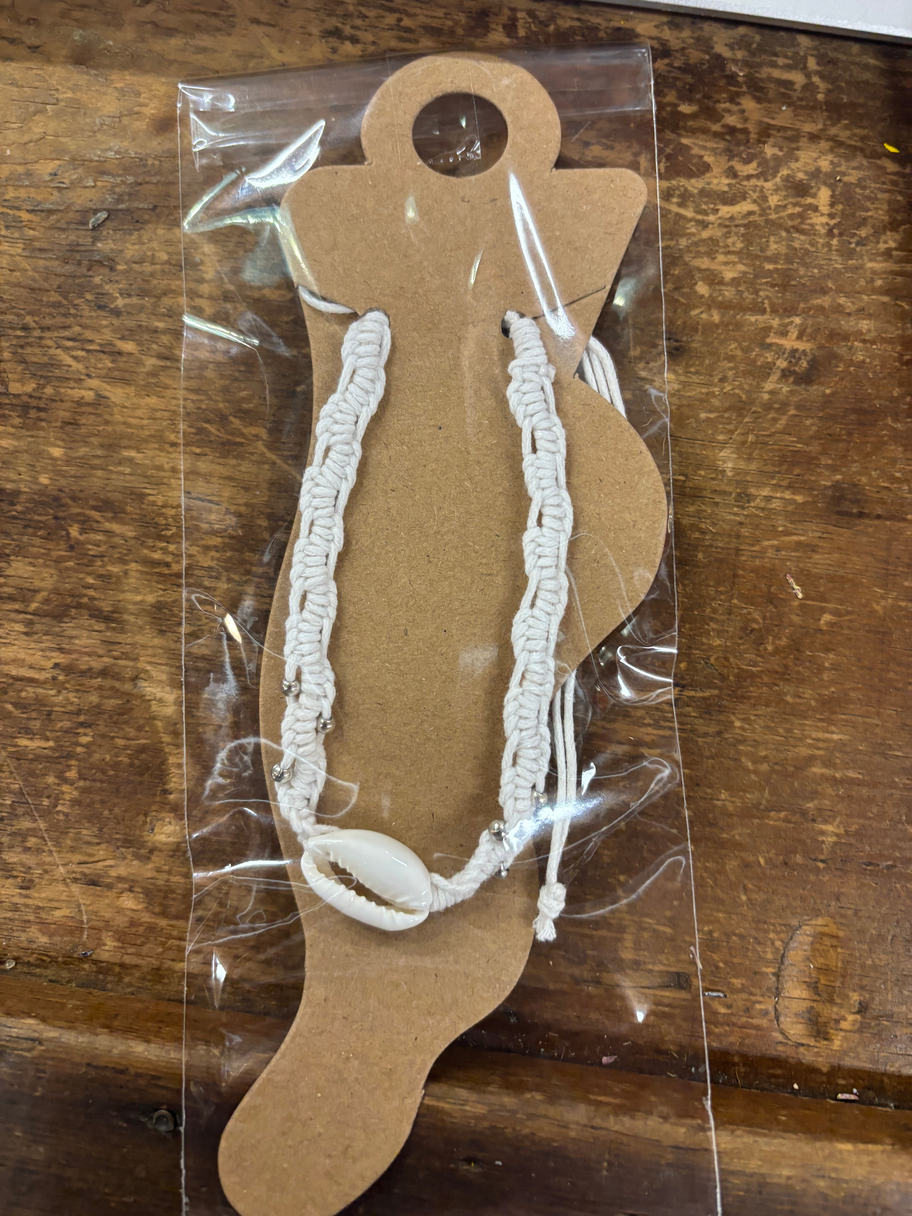 Shell Anklet with crochet