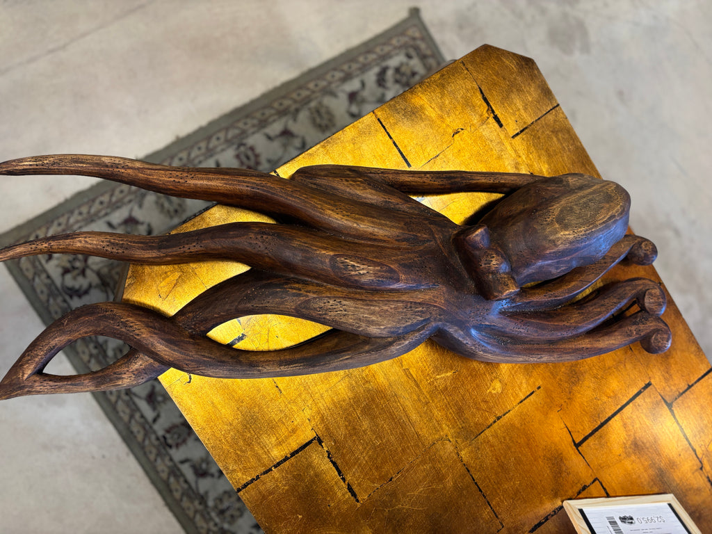 Wood Octopus Wall Hanging