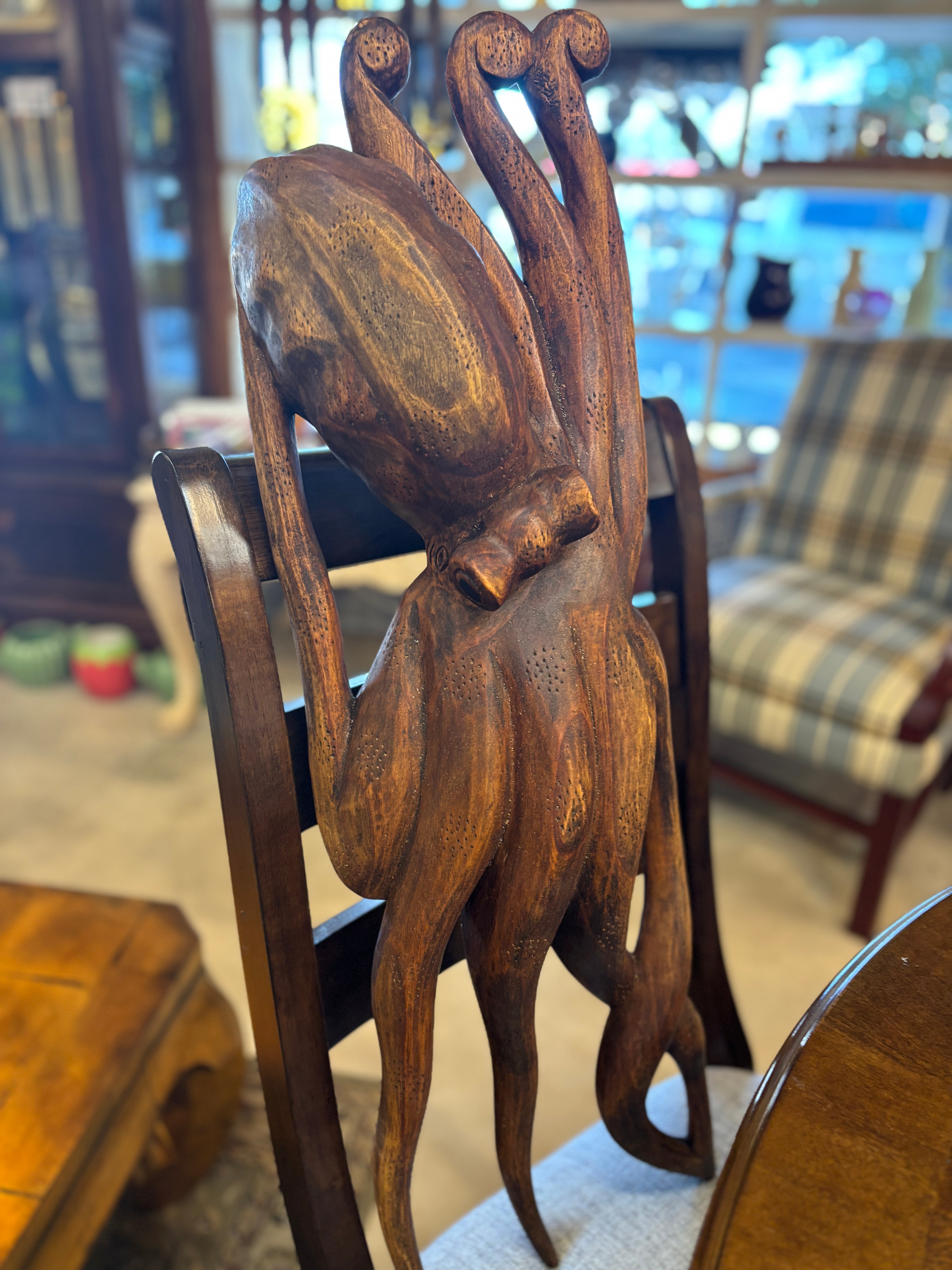 Wood Octopus Wall Hanging