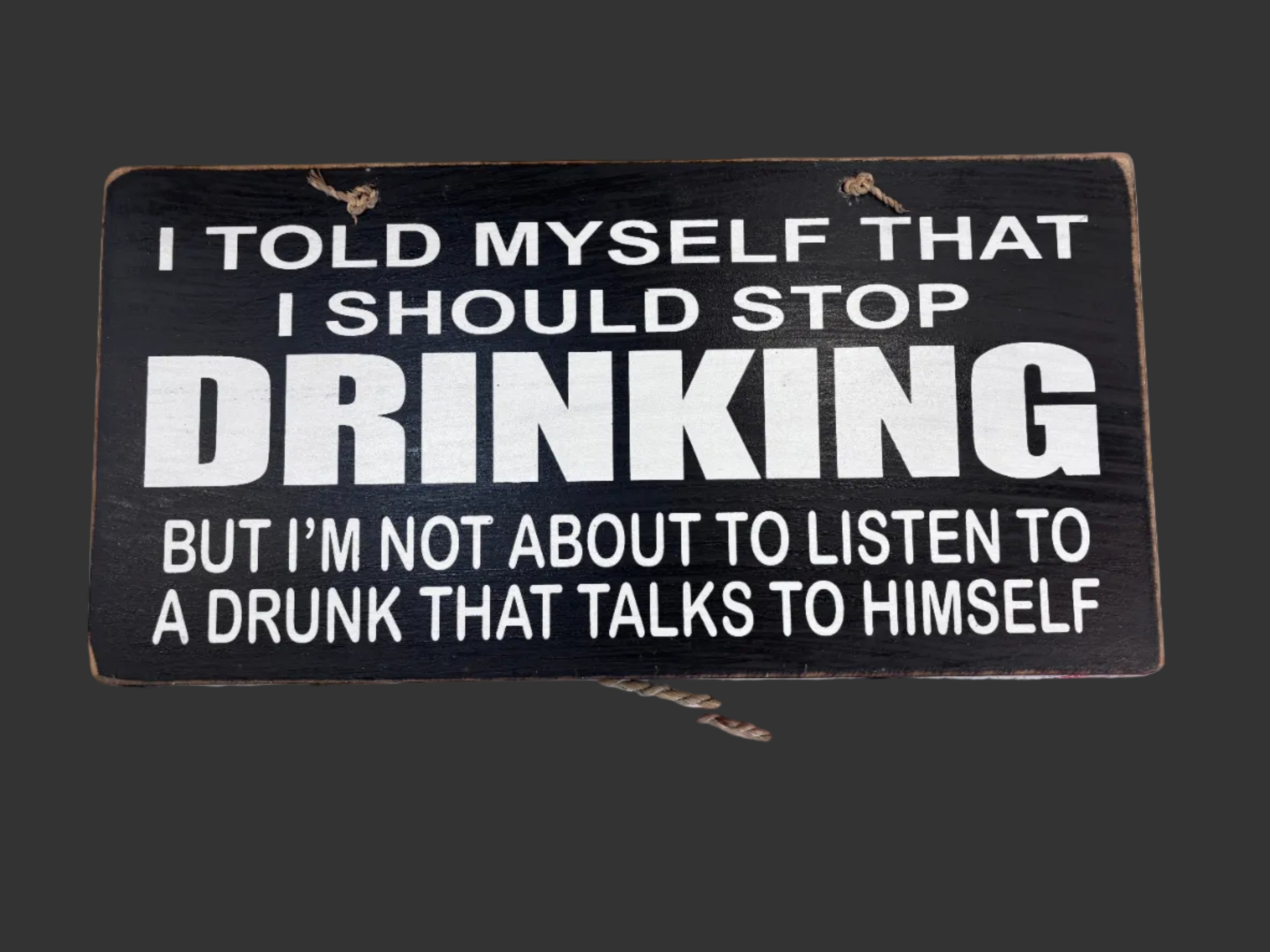 Wood "I Told Myself I should stop Drinking.."  16" Long