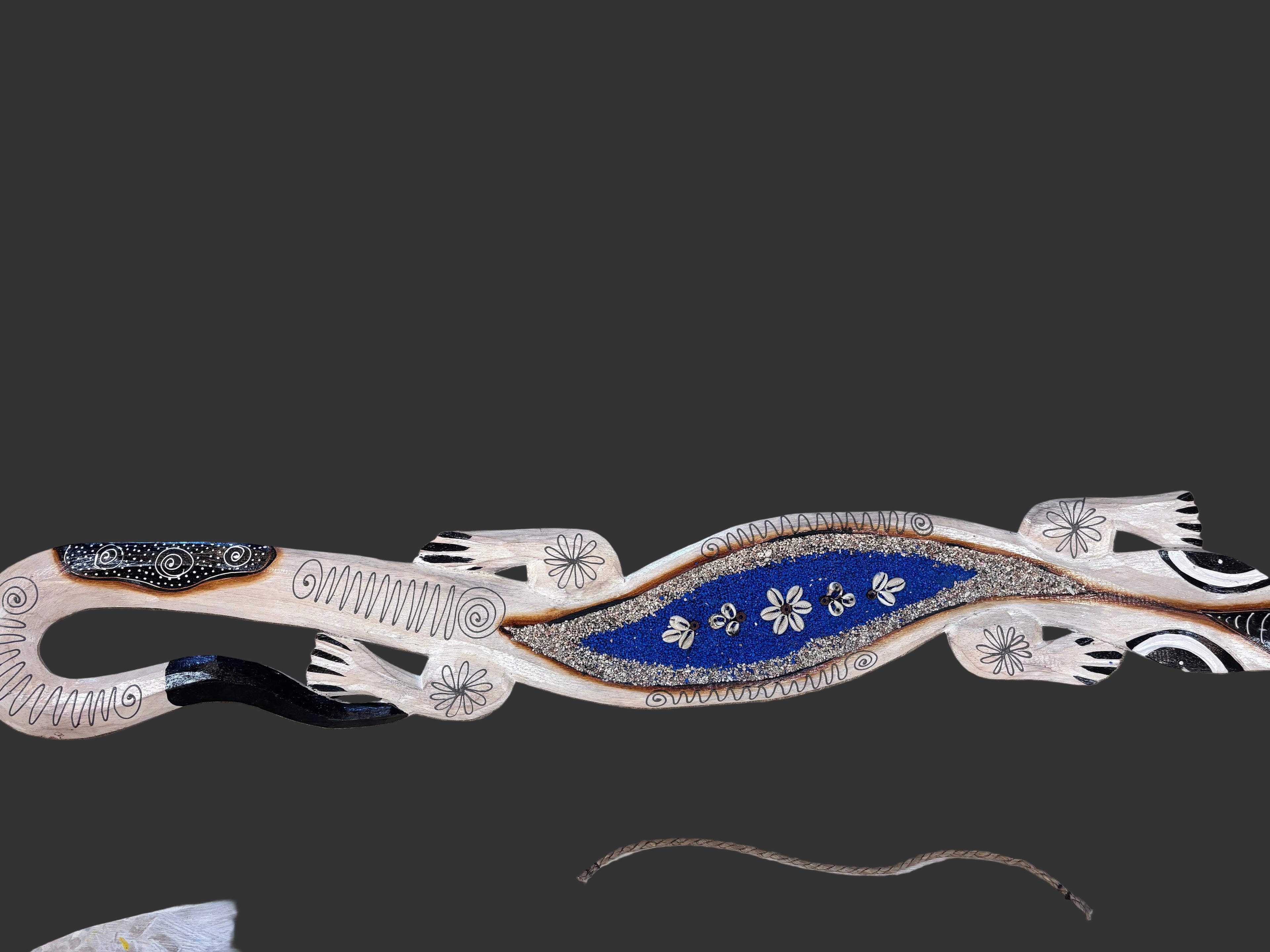 Wood Sand Gecko with Blue Sand 39" Long (Copy)