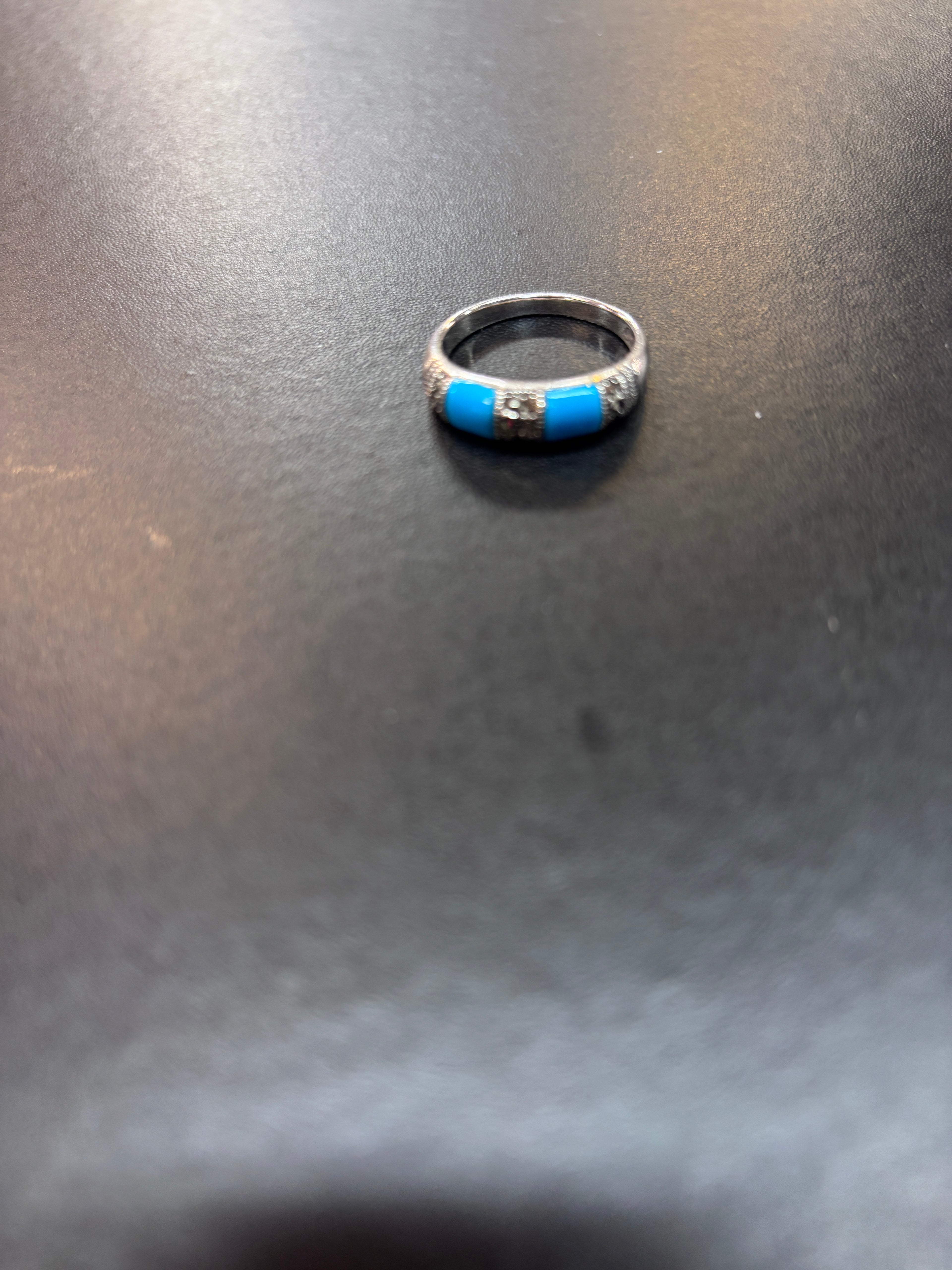 Lab Created Turquoise ring Size 8