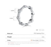 925 Sterling Silver Gem Heart