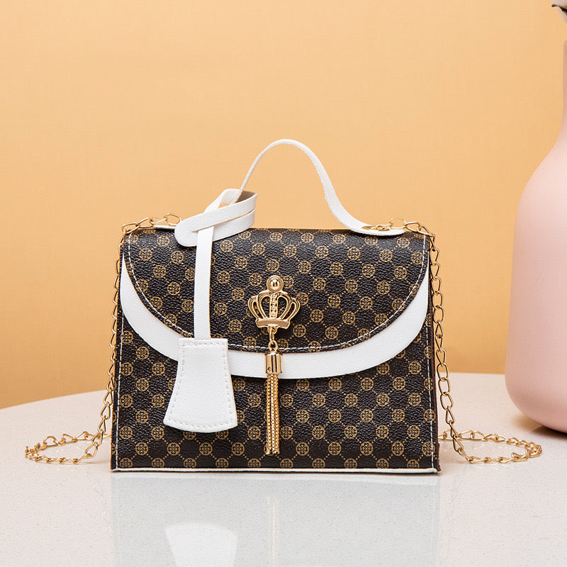Women's Small Pu Leather Multicolor Classic Style Square Magnetic Buckle Shoulder Bag NH40730060|White