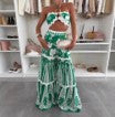 Casual-Outdoor-Beach-Women's-Vacation-Classic-Style-Flower-Linen-Polyester-Hemp-Pant-Co-ord-Set-Pants-Sets M
