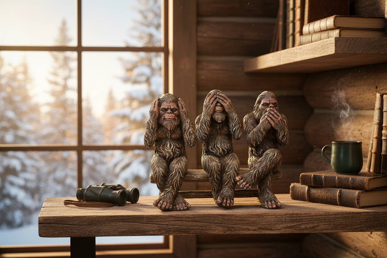 Bigfoot See No Evil, Hear No Evil, Speak No Evil Figurine