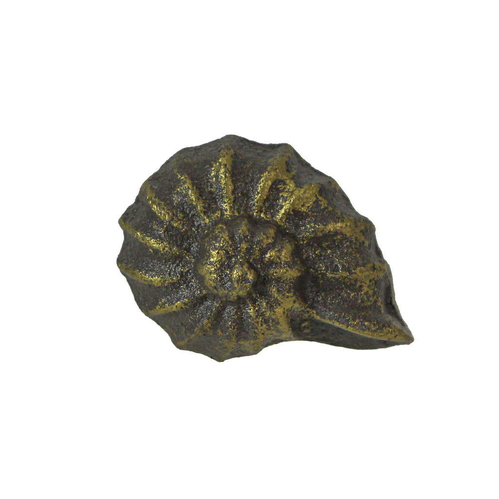Rustic Bronze Cast Iron Nautilus Shell Drawer Pulls Set of 6