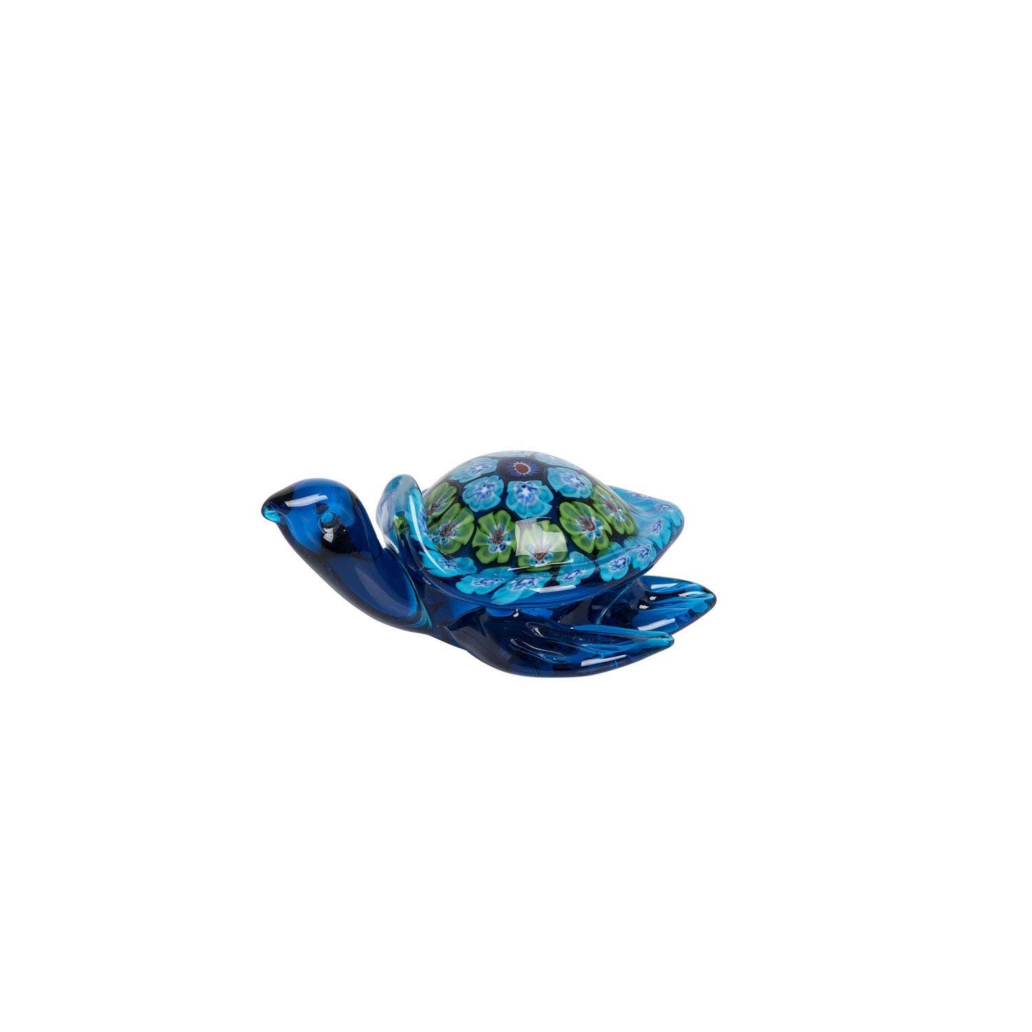 Turtle Milliefiore Art Glass Decorative Figurine