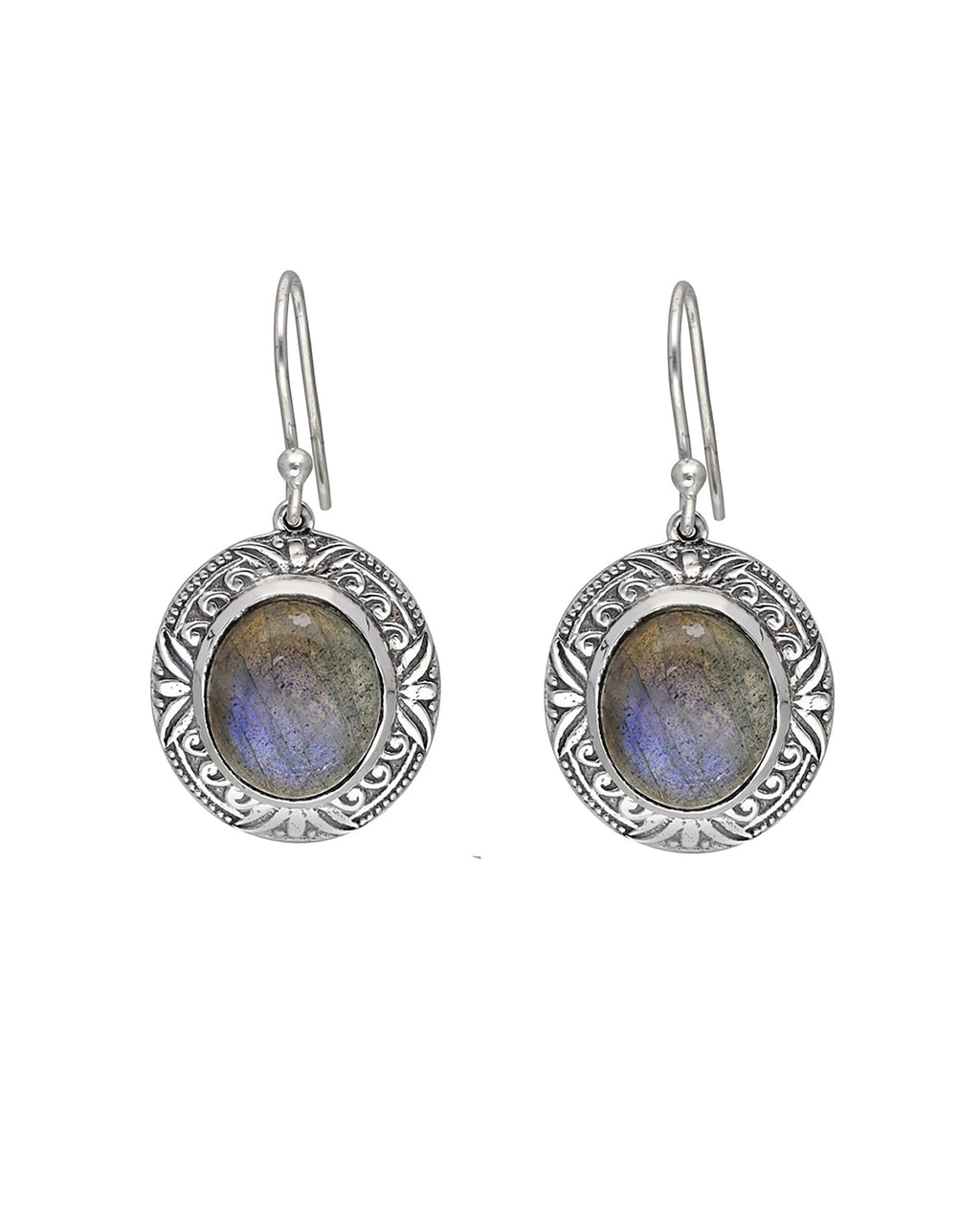Sterling Silver Labradorite Gemstone Earring
