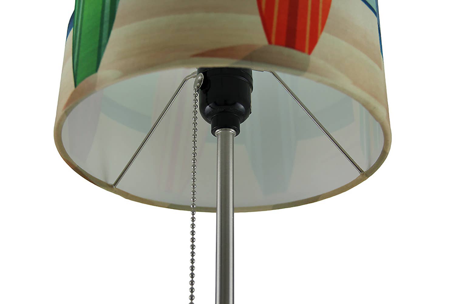 Surfboard Beach Stainless Steel Accent Lamp Decorative Shade