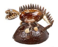 Shell Dinosaur On Coconut Shells - 3 Assorted-I-1900