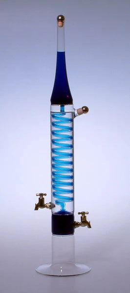 Spiral Glass Empty Bottle Giga Czech Glass