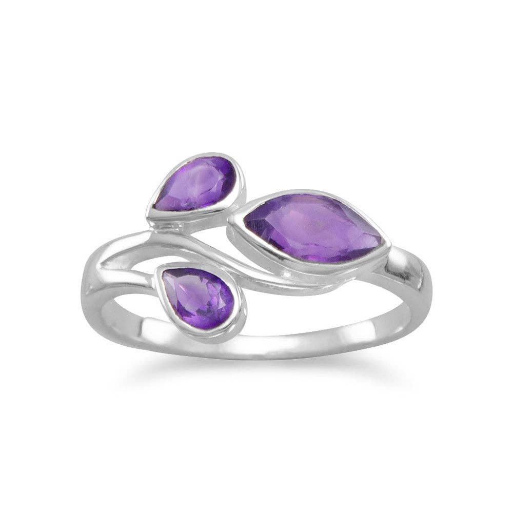 Pear and Marquise Amethyst Ring: 7