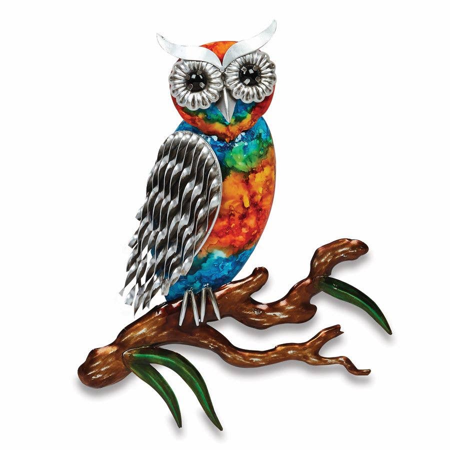 Colorful Wall Décor - Owl-MAW-21O