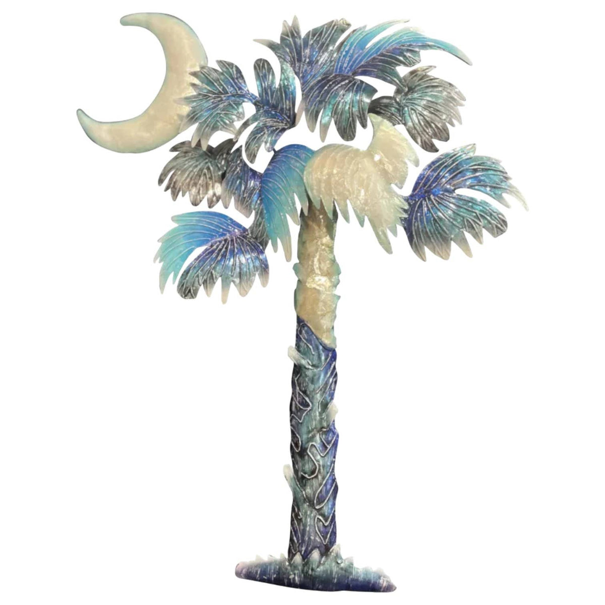 Blue & White Capiz Wall Décor -  N/D-BWC-21CMP