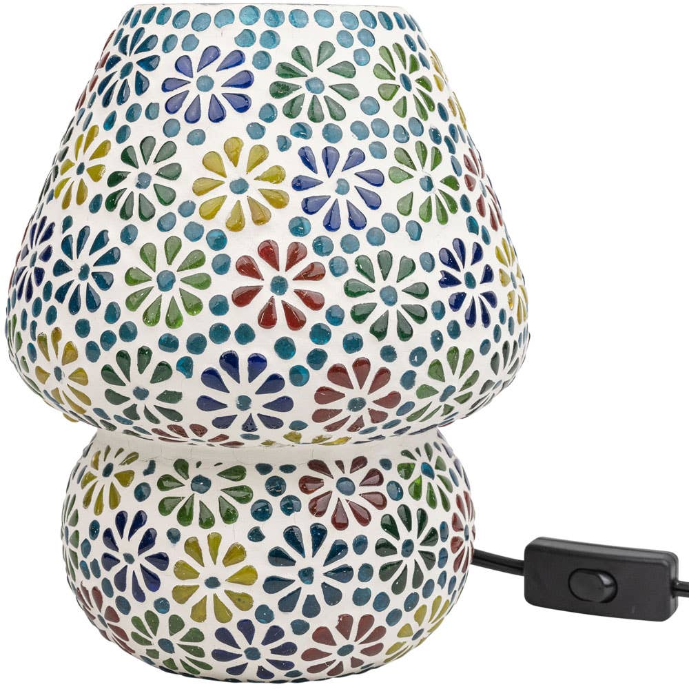 Large Mosaic Glass Lamp