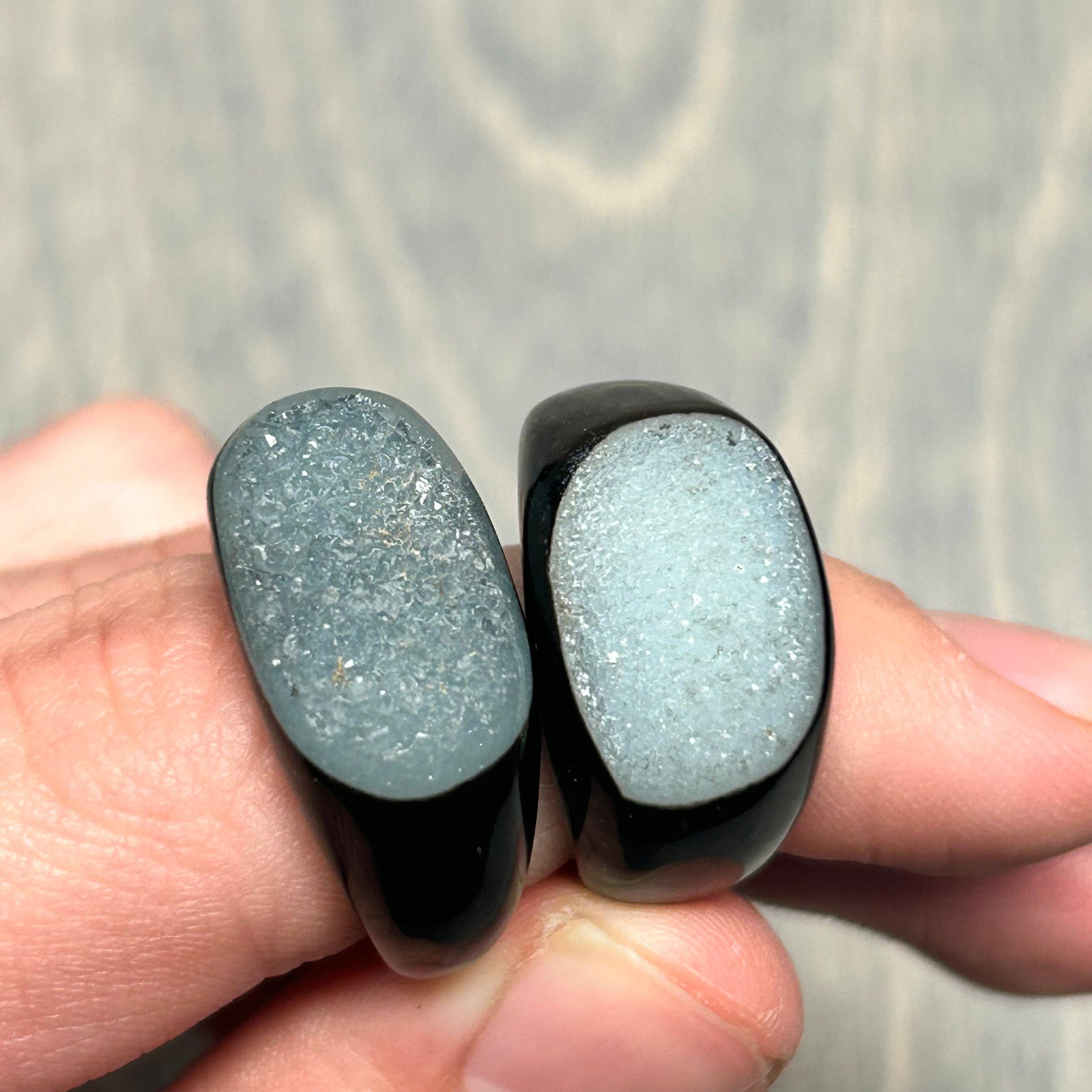 Raw Druzy Onyx Ring – Natural Stone Statement Jewelry