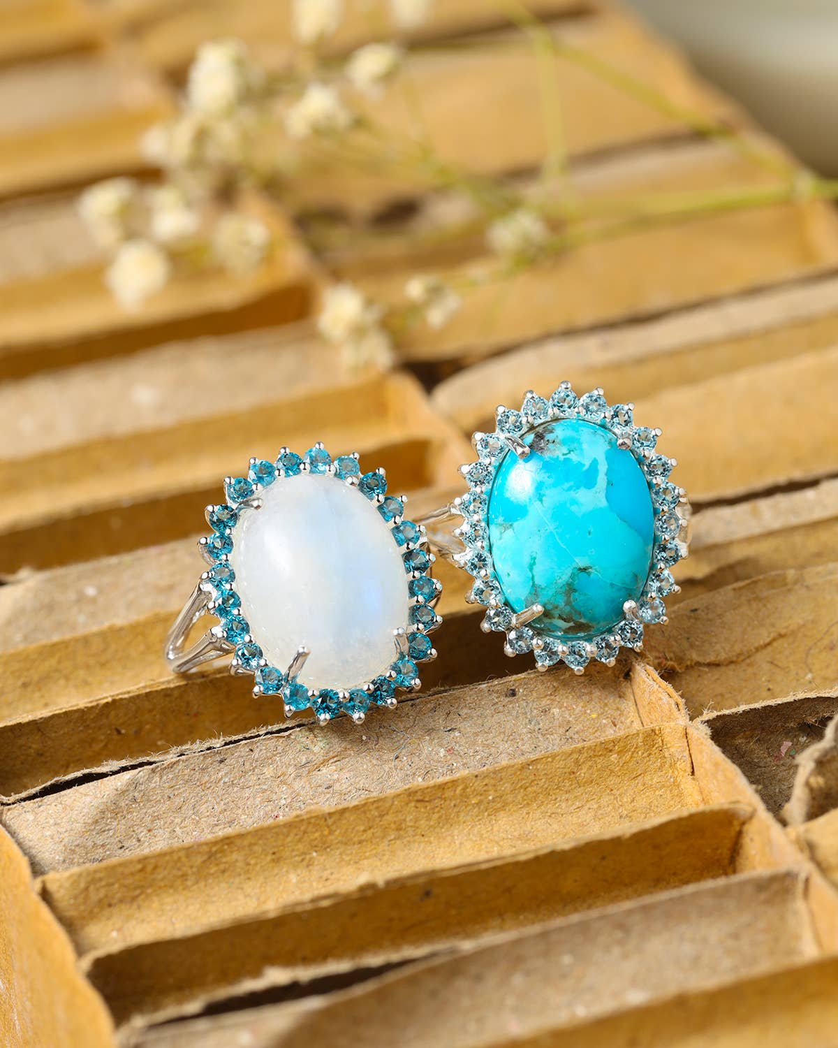 Blue Copper Turquoise 925 Sterling Silver Ring Jewelry: 7