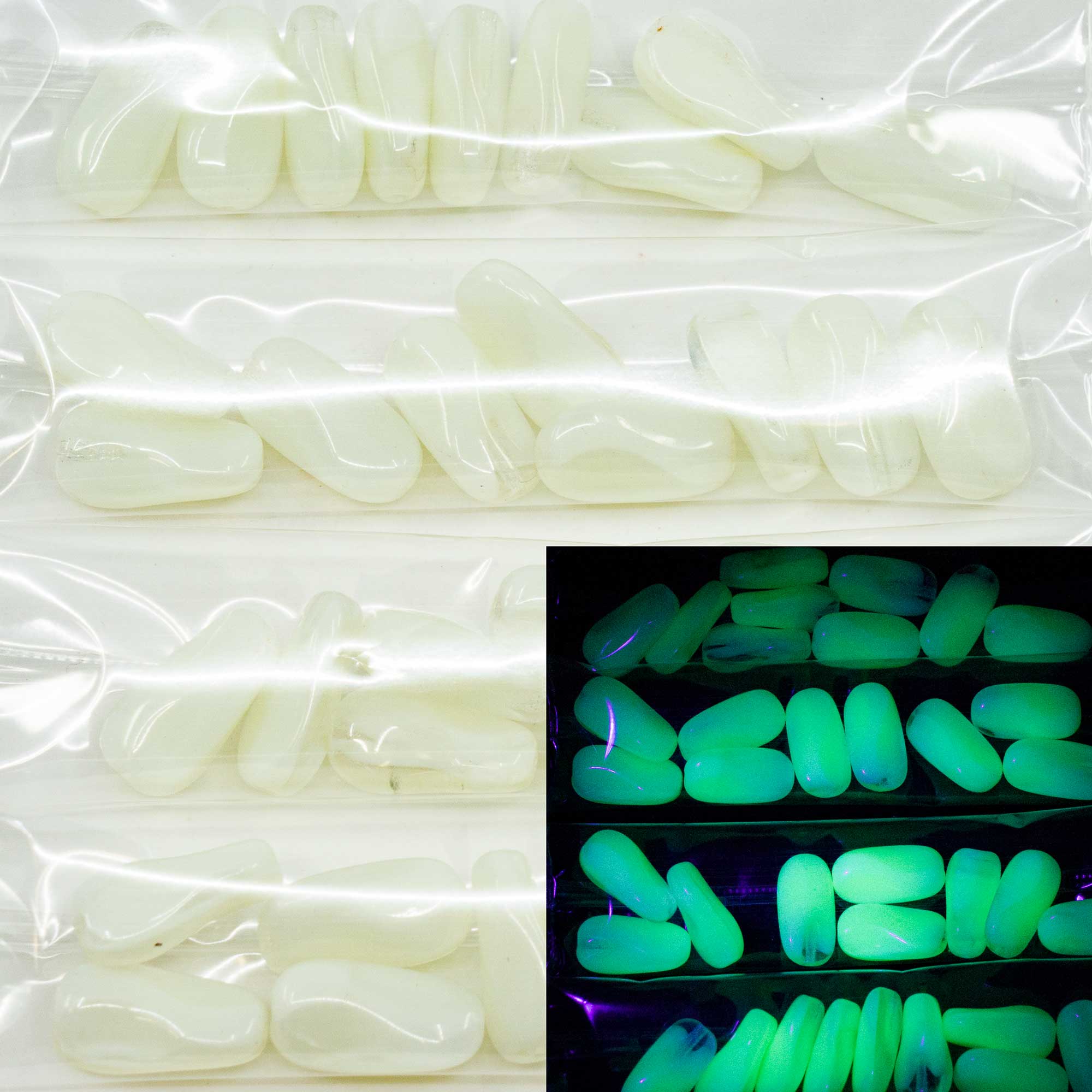 OUTLET 10 grams Rounded Rectangle Beads, 16 x 10 mm, Gray (83500), Glass, Czech Republic