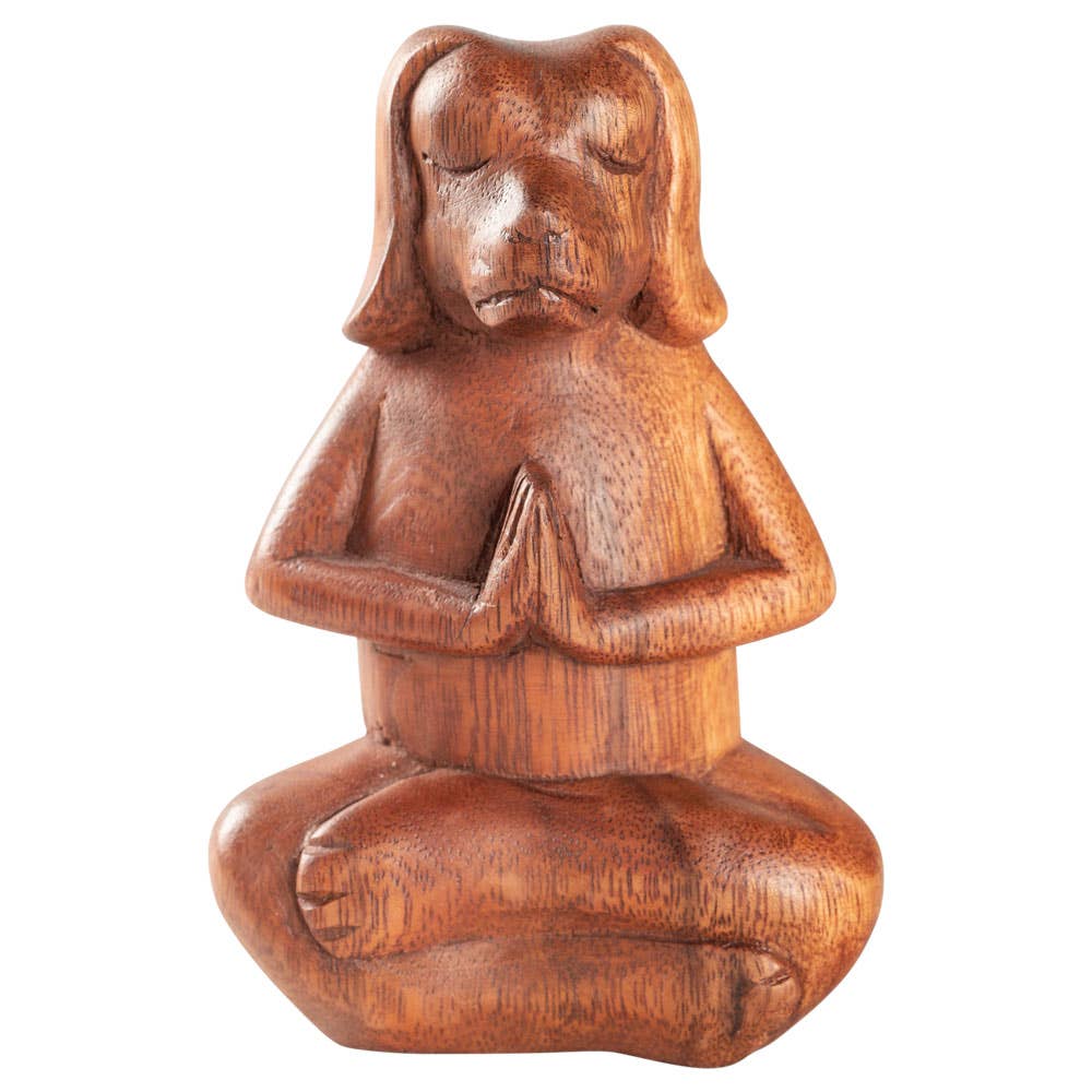 Wooden Meditation Dog