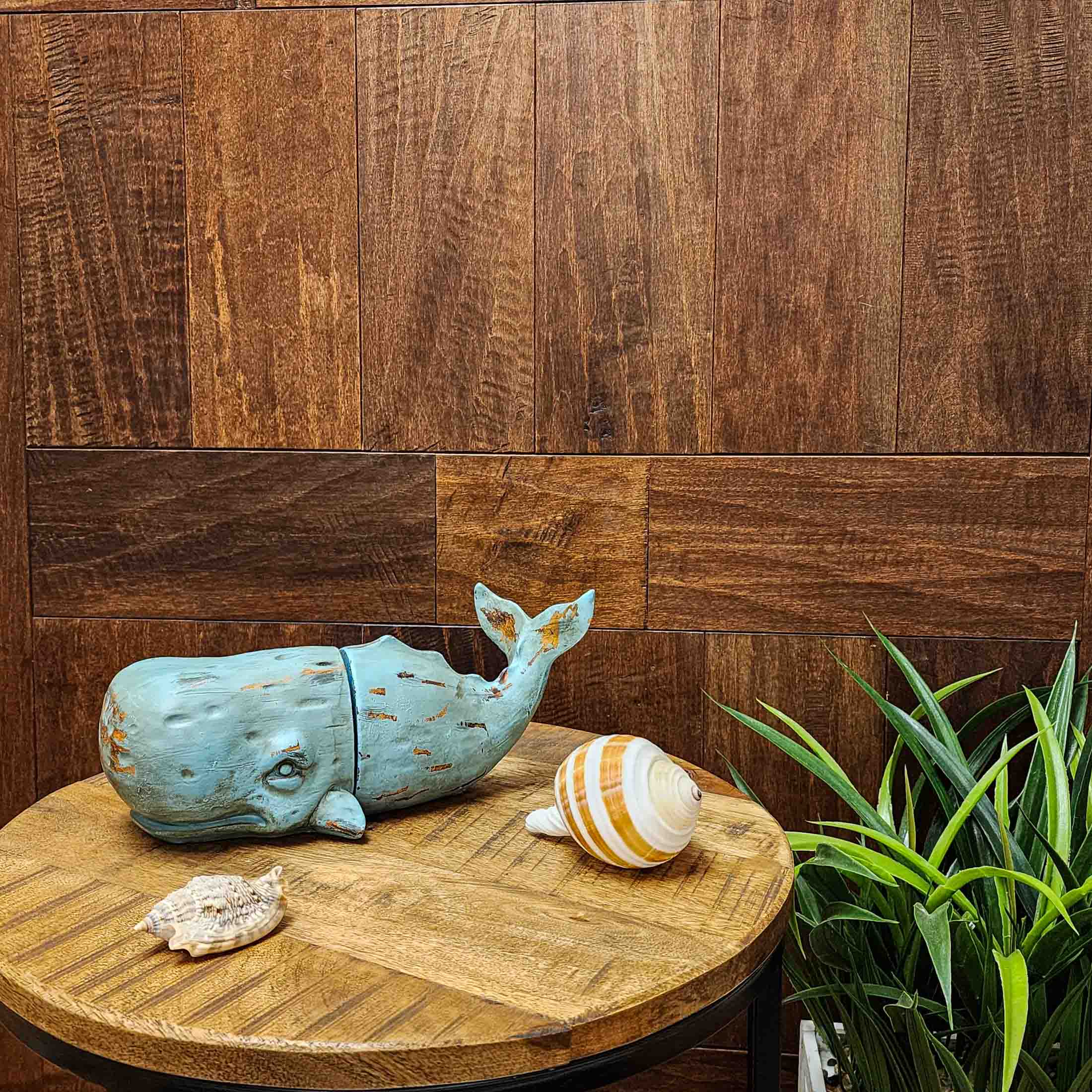 Resin Verdigris Whale Bookends Bookshelf Décor