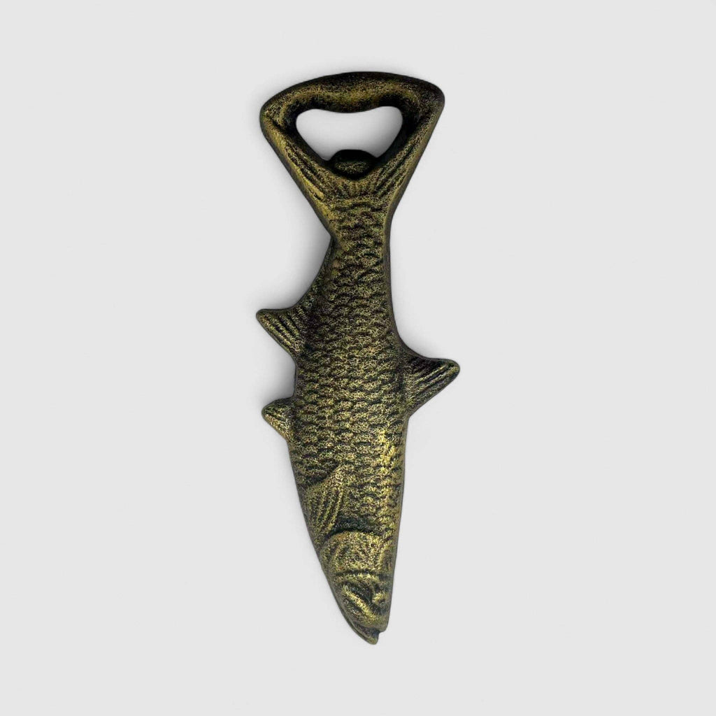 Fish Bottle Opener, Cast Iron Nautical Bar Kitchen Tool