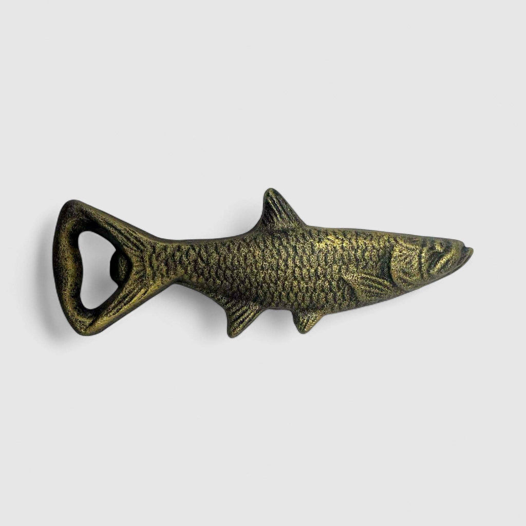 Fish Bottle Opener, Cast Iron Nautical Bar Kitchen Tool